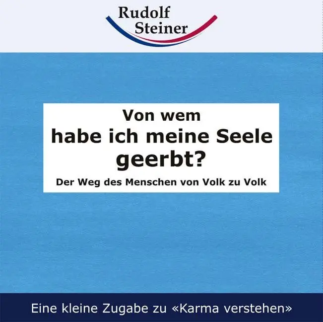 Cover: 9783937078465 | Von wem habe ich meine Seele geerbt? | Rudolf Steiner | Broschüre