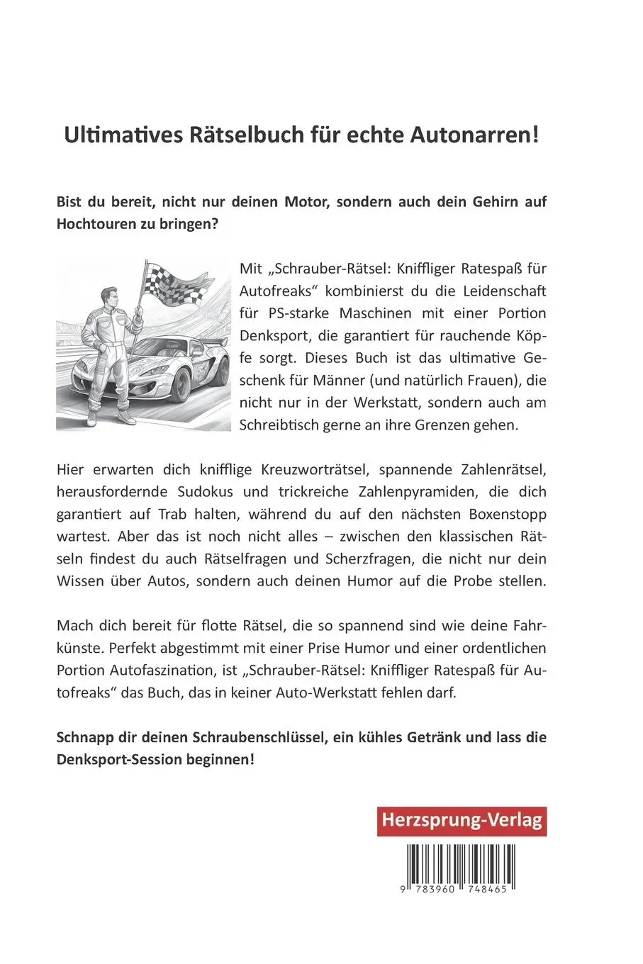 Rückseite: 9783960748465 | Schrauber-Rätsel: Kniffliger Ratespaß für Autofreaks - Ultimatives...