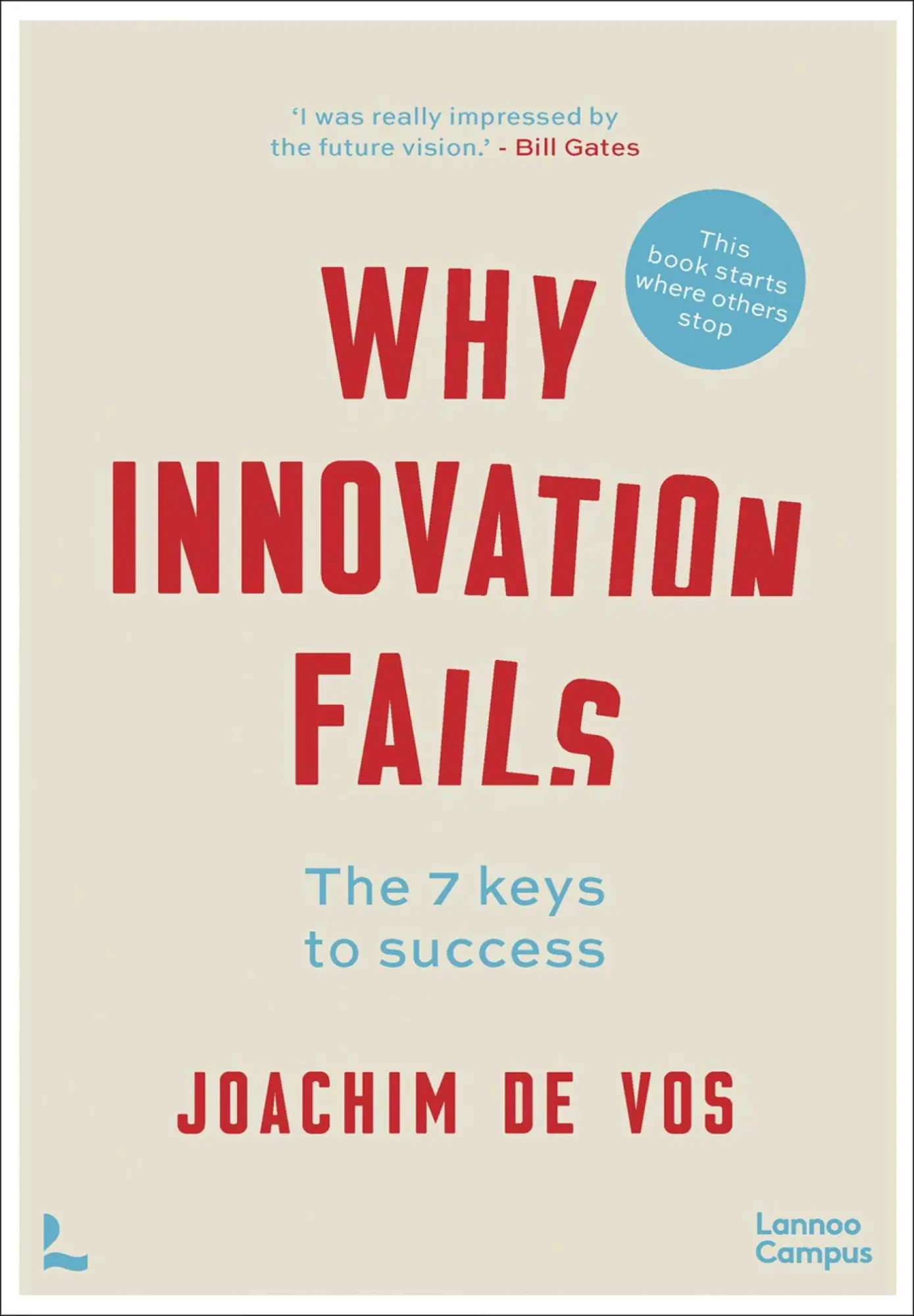 Cover: 9789401478465 | Why Innovation Fails | The 7 Keys to Success | Joachim Vos | Buch