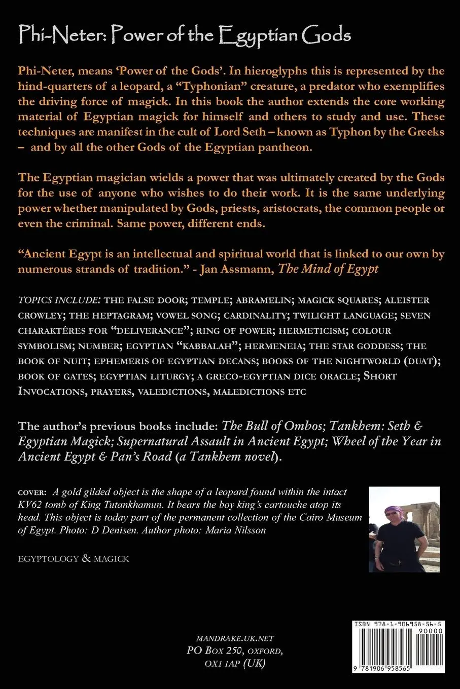 Rückseite: 9781906958565 | Phi-Neter | The Power of Egyptian Gods | Mogg Morgan | Taschenbuch