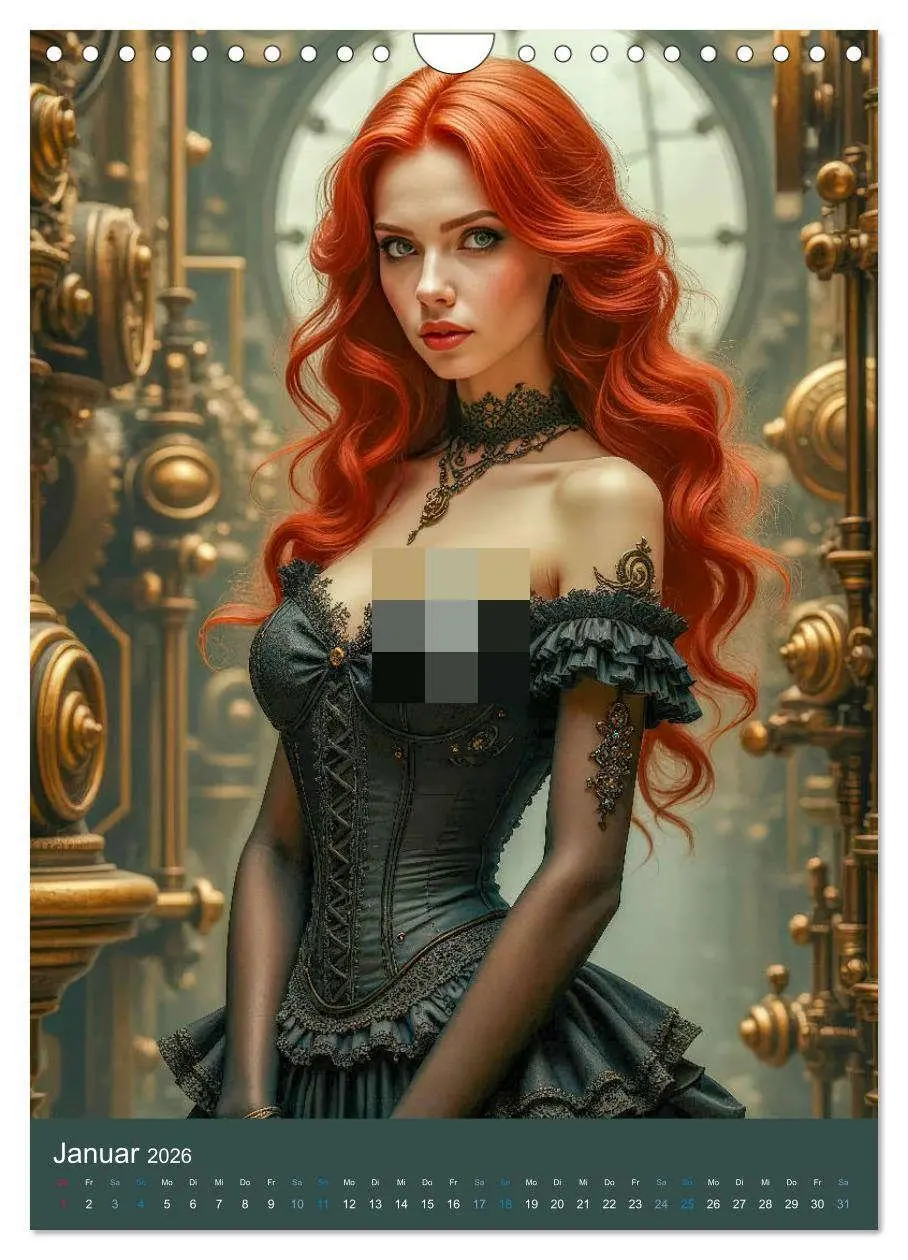 Bild: 9783457298565 | Steampunk Noir (Wandkalender 2026 DIN A4 hoch), CALVENDO...