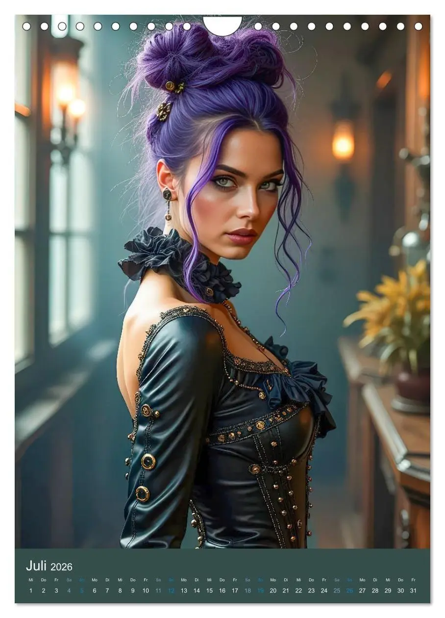 Bild: 9783457298565 | Steampunk Noir (Wandkalender 2026 DIN A4 hoch), CALVENDO...