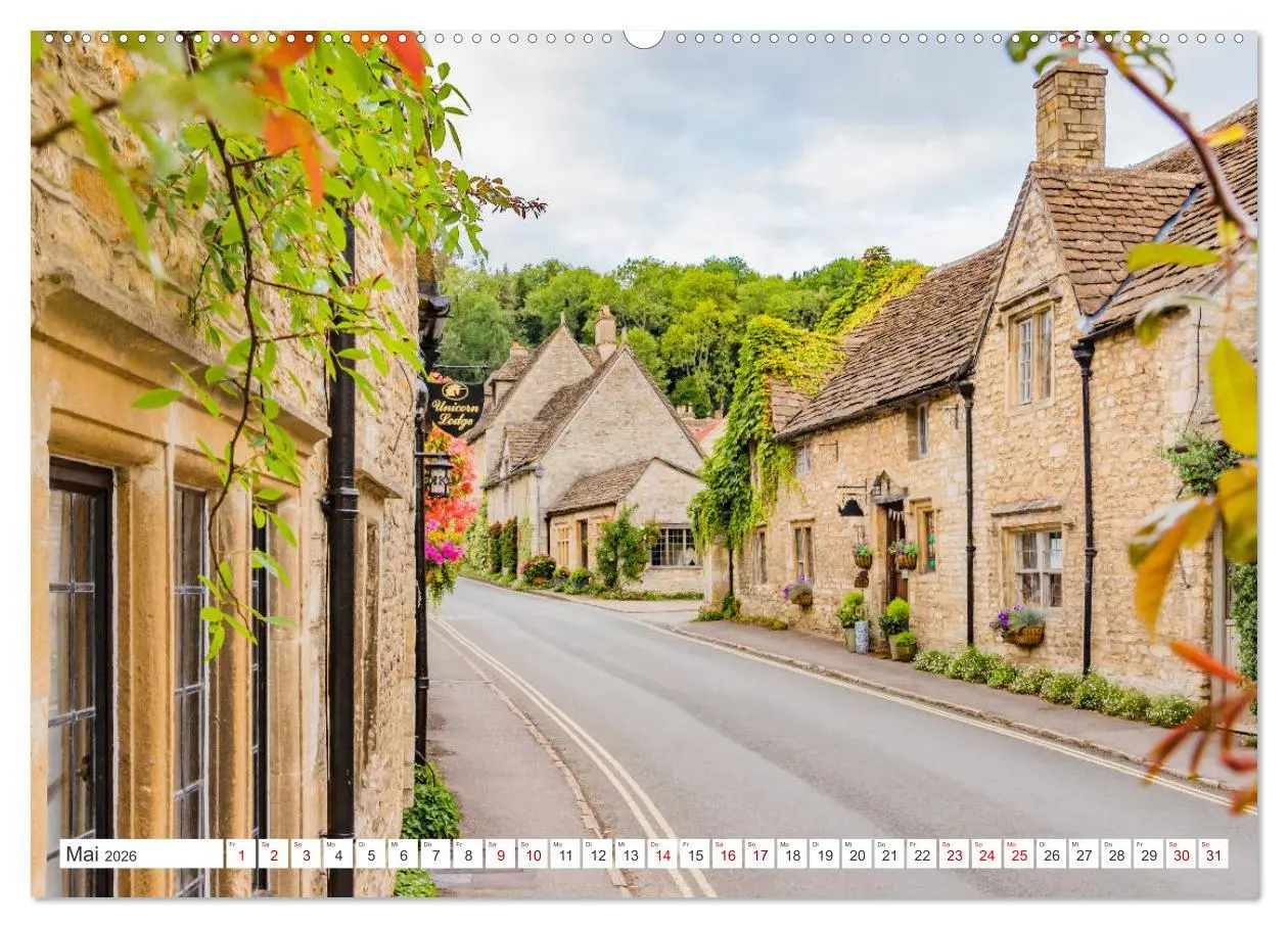 Bild: 9783457748565 | Die englischen Cotswolds (Wandkalender 2026 DIN A2 quer), CALVENDO...