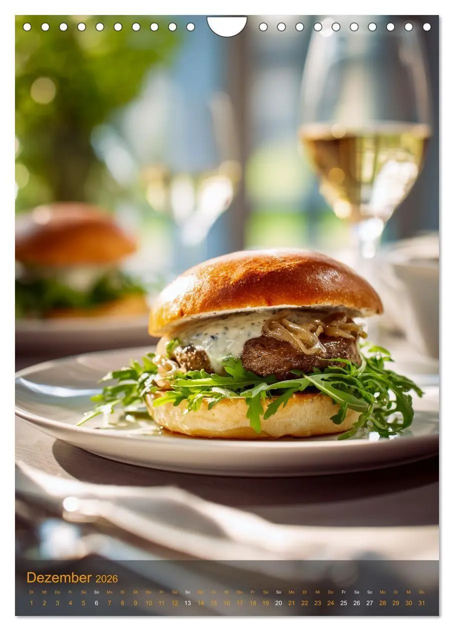 Bild: 9783516698565 | Burger Kalender - Foodporn für echte Burgerfans (Wandkalender 2026...