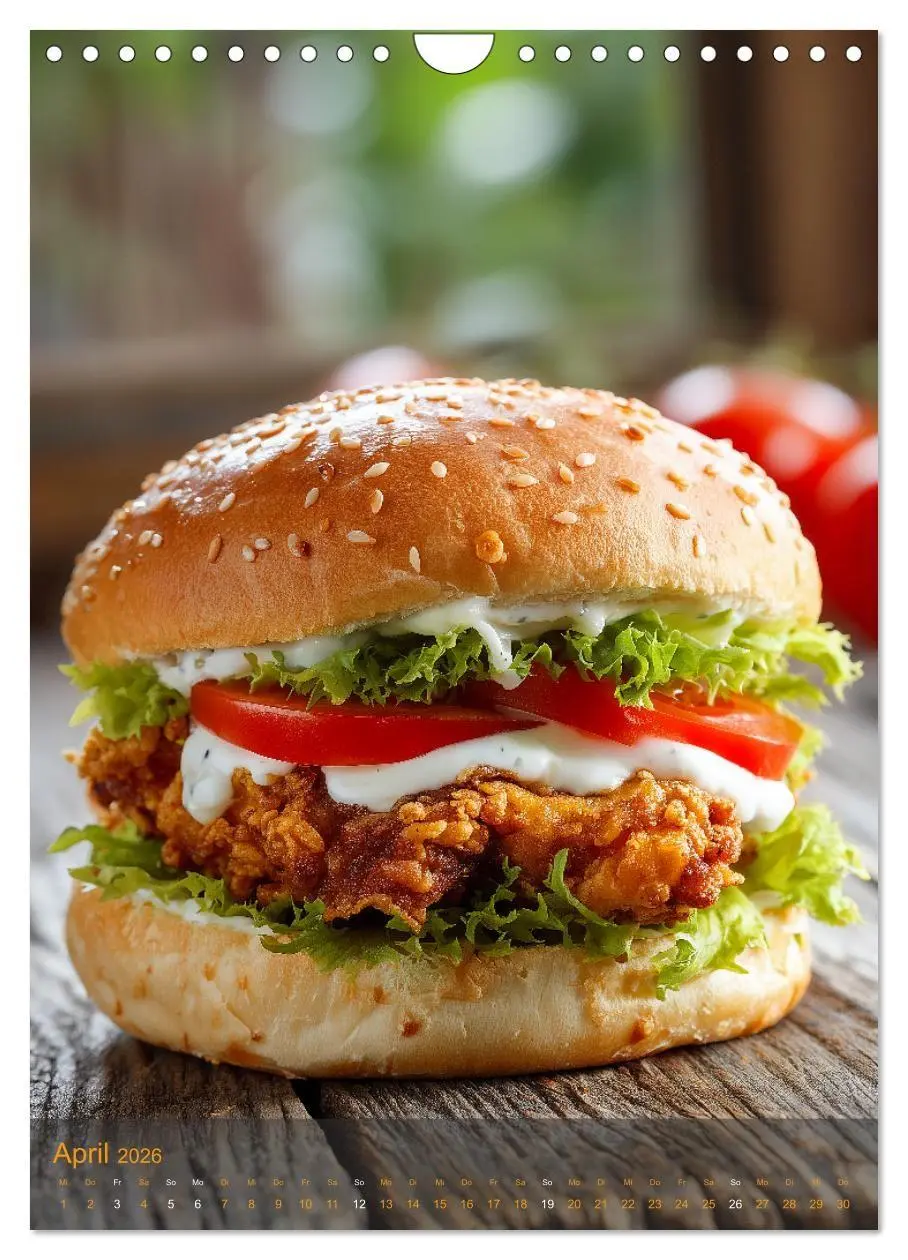 Bild: 9783516698565 | Burger Kalender - Foodporn für echte Burgerfans (Wandkalender 2026...