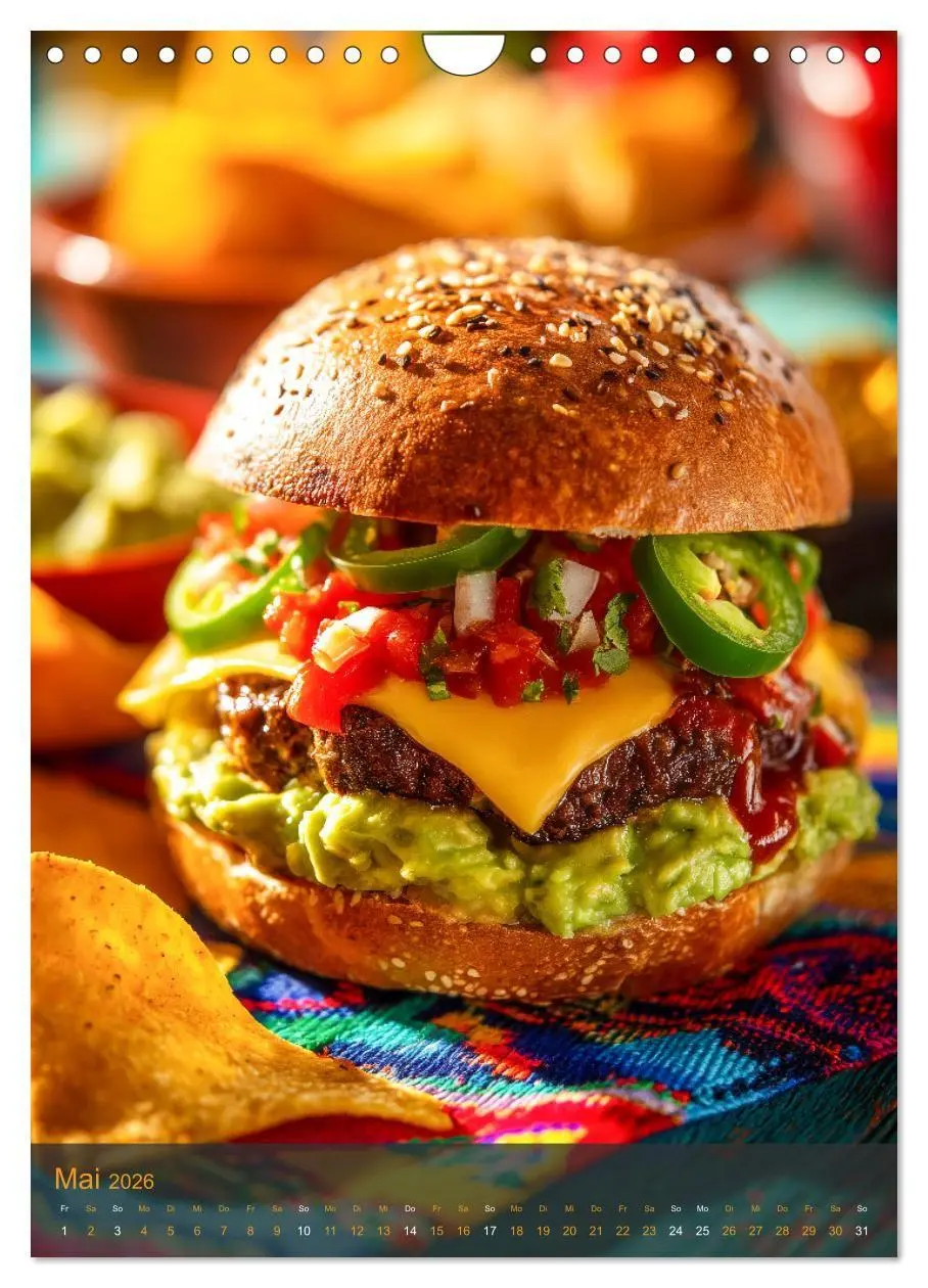 Bild: 9783516698565 | Burger Kalender - Foodporn für echte Burgerfans (Wandkalender 2026...