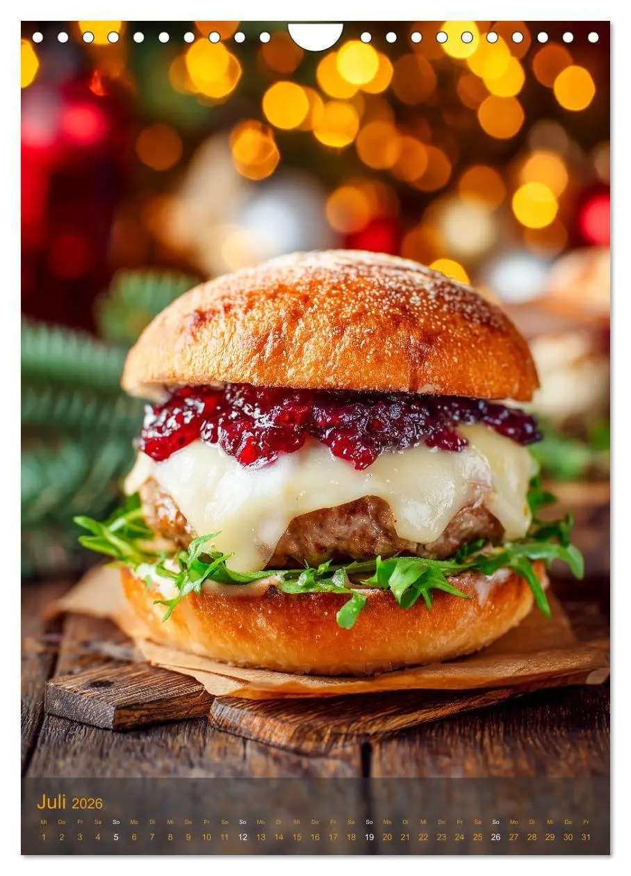 Bild: 9783516698565 | Burger Kalender - Foodporn für echte Burgerfans (Wandkalender 2026...