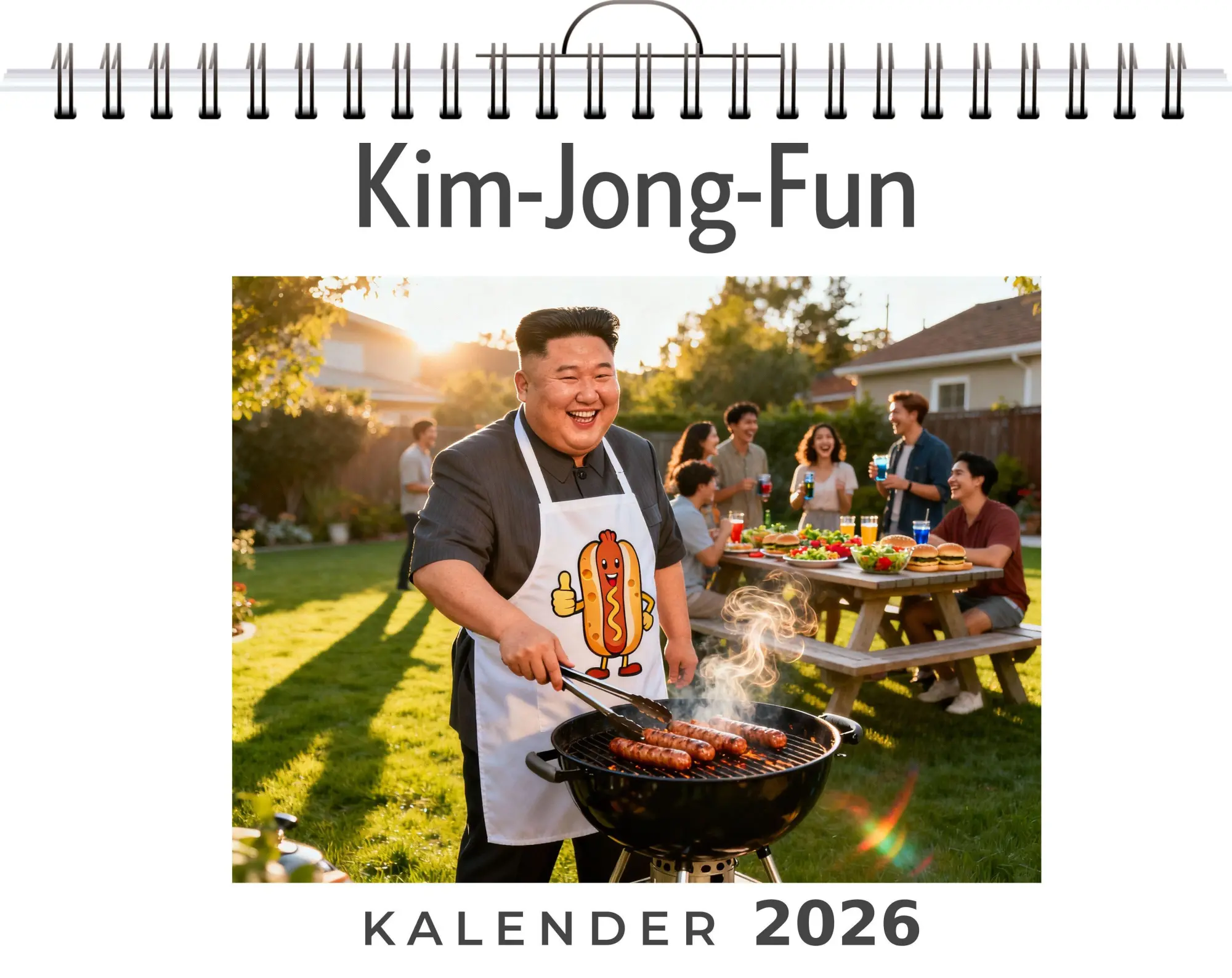 Cover: 9783695348565 | Kim-Jong-Fun | David Lange | Kalender | Deutsch | 2026 | FlipFlop