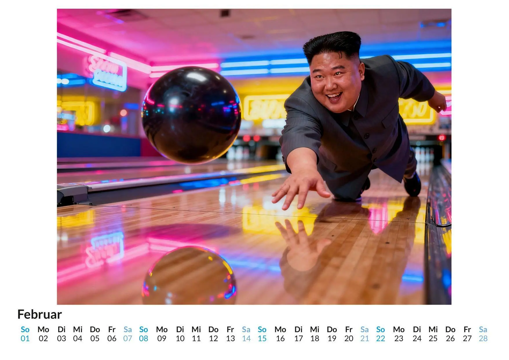 Bild: 9783695348565 | Kim-Jong-Fun | David Lange | Kalender | Deutsch | 2026 | FlipFlop