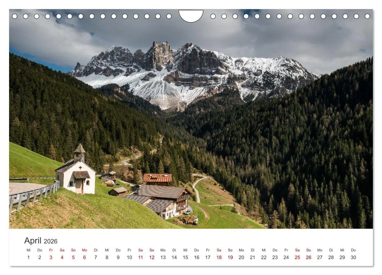 Bild: 9783457358665 | Ein Spaziergang in den Dolomiten (Wandkalender 2026 DIN A4 quer),...