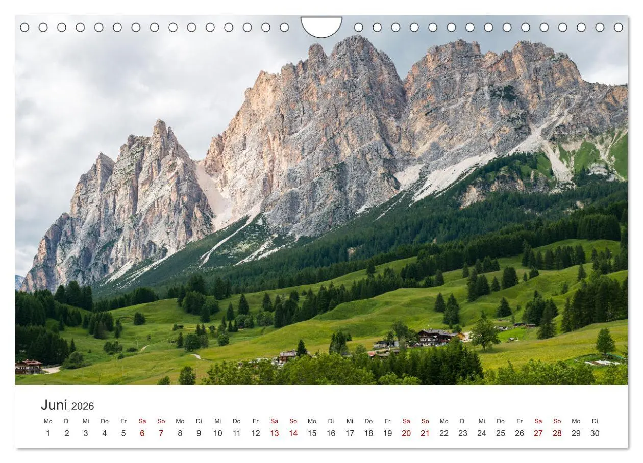 Bild: 9783457358665 | Ein Spaziergang in den Dolomiten (Wandkalender 2026 DIN A4 quer),...
