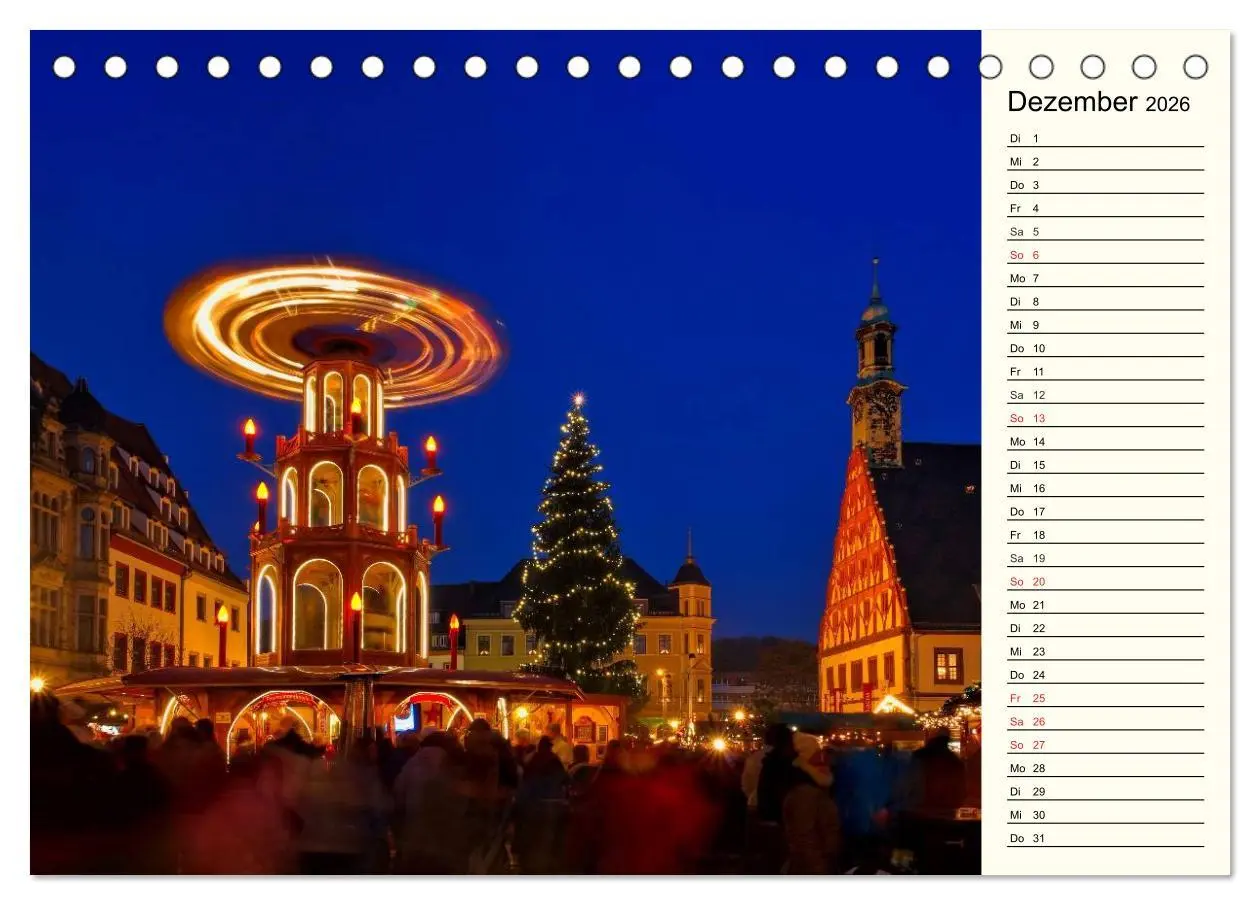Bild: 9783457978665 | Unterwegs im schönen Sachsen (Tischkalender 2026 DIN A5 quer),...
