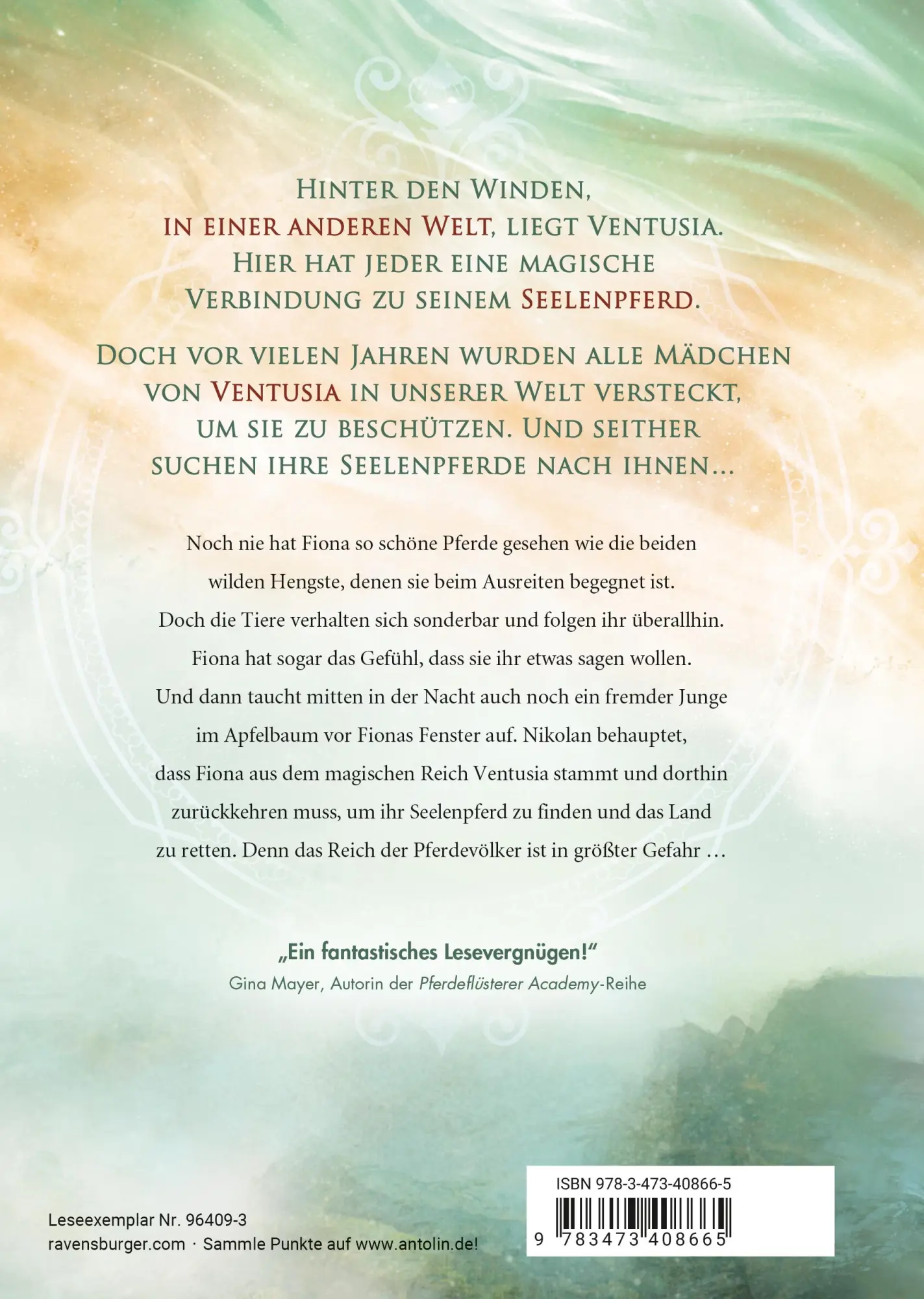 Rückseite: 9783473408665 | Die Seelenpferde von Ventusia, Band 1 - Windprinzessin | Benkau | Buch