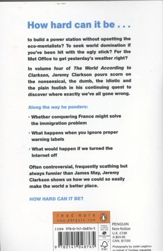 Rückseite: 9780141048765 | How Hard Can It Be? | Jeremy Clarkson | Taschenbuch | Englisch | 2011