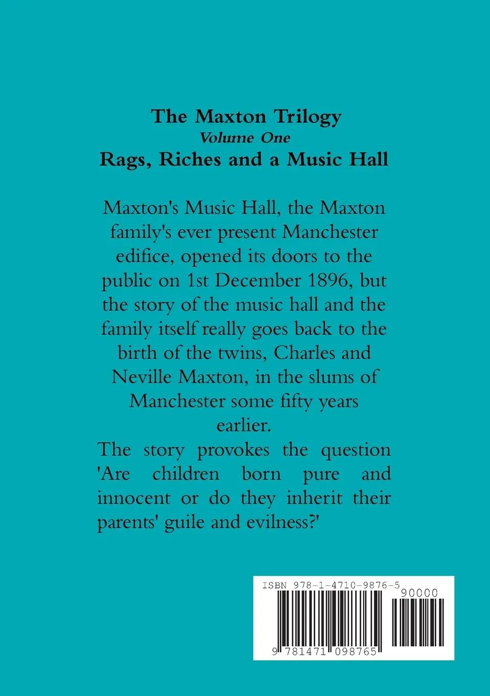 Rückseite: 9781471098765 | The Maxton Trilogy. Volume One. Rags, Riches and a Music Hall | Buch