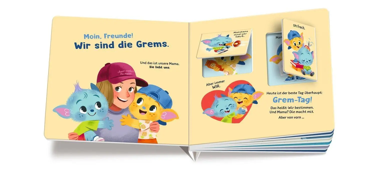 Bild: 9783751208765 | Ein Tag mit den Grems | Mit vielen Klappen | Hayley Schrader | Buch