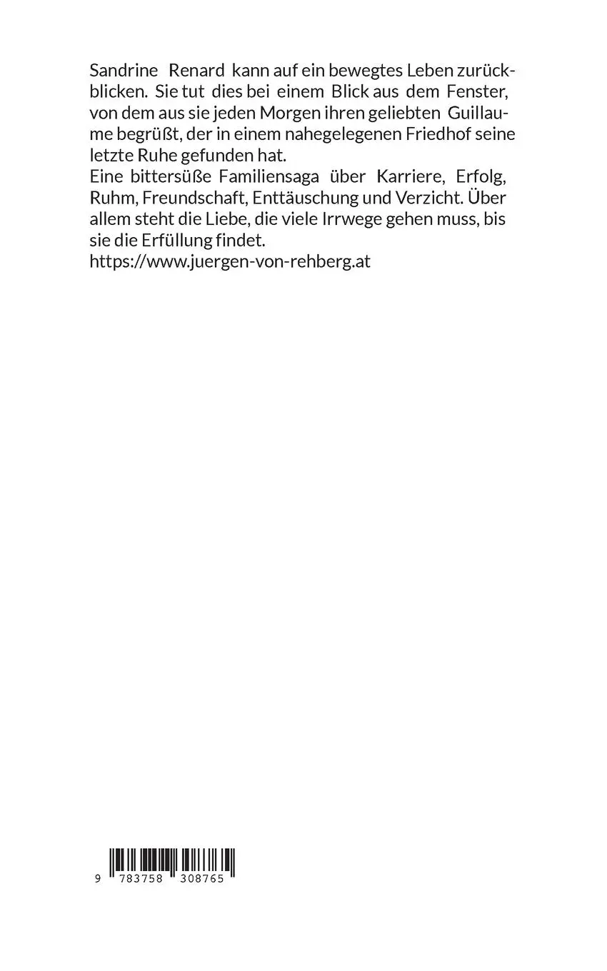 Rückseite: 9783758308765 | Und hätte der Liebe nicht | pour Guillaume | Juergen von Rehberg