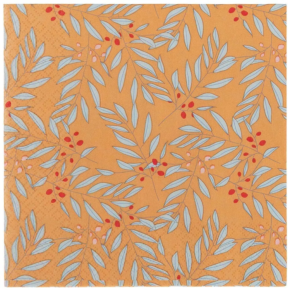 Servietten, Zweige, Orange, FSC Mix