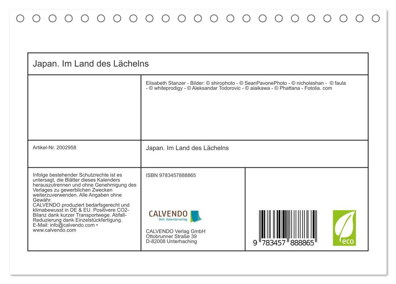 Bild: 9783457888865 | Japan. Im Land des Lächelns (Tischkalender 2026 DIN A5 quer),...