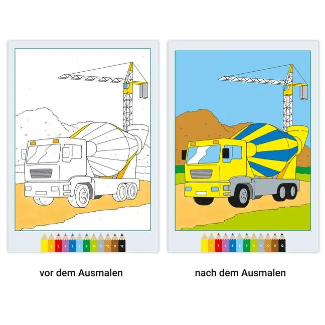 Bild: 9783473488865 | CreArt Malen nach Zahlen ab 5: Fahrzeuge | Rolf Bunse | Taschenbuch