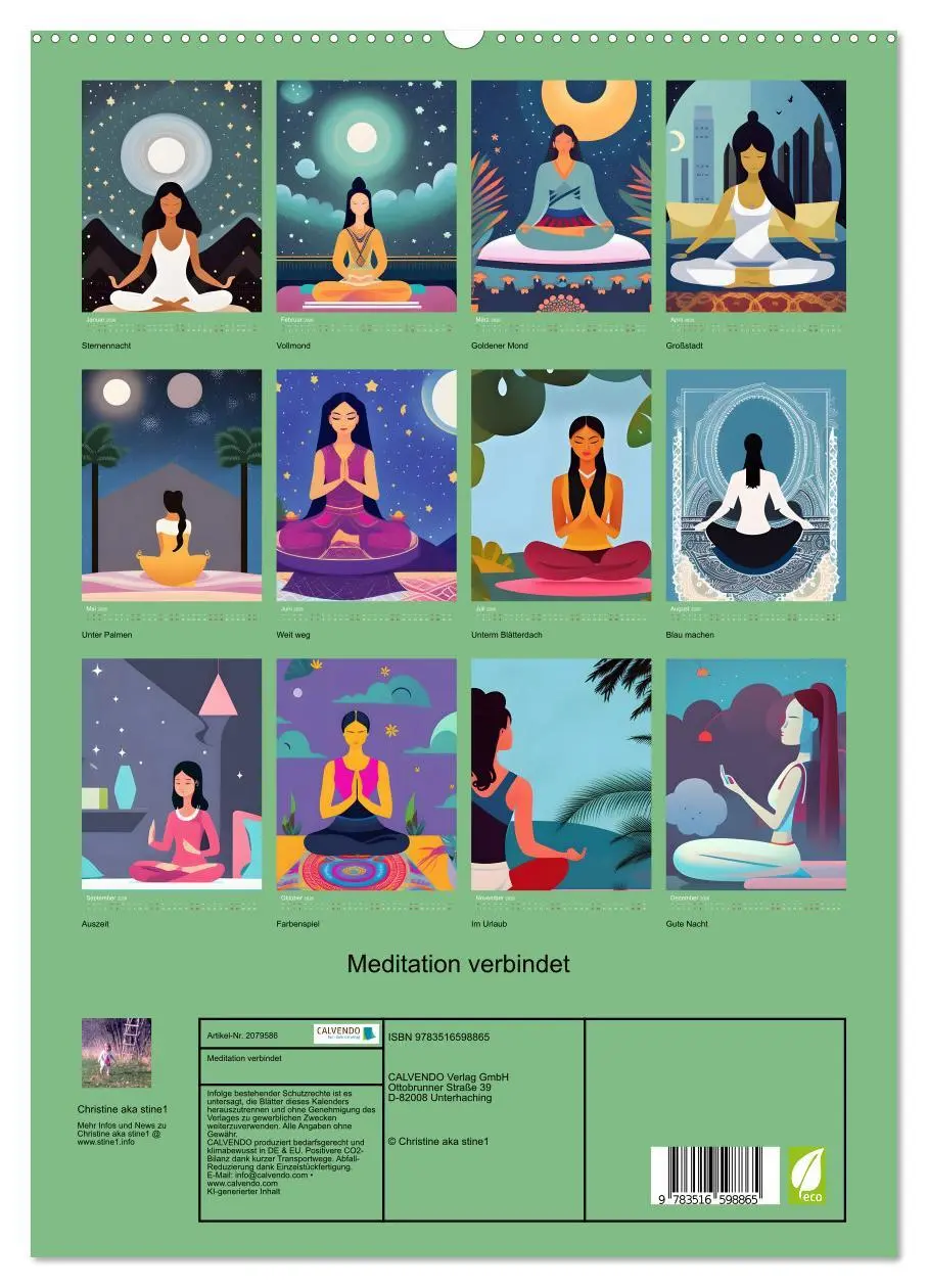 Bild: 9783516598865 | Meditation verbindet (hochwertiger Premium Wandkalender 2026 DIN A2...
