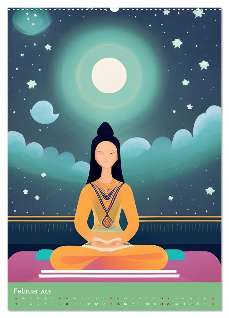 Bild: 9783516598865 | Meditation verbindet (hochwertiger Premium Wandkalender 2026 DIN A2...