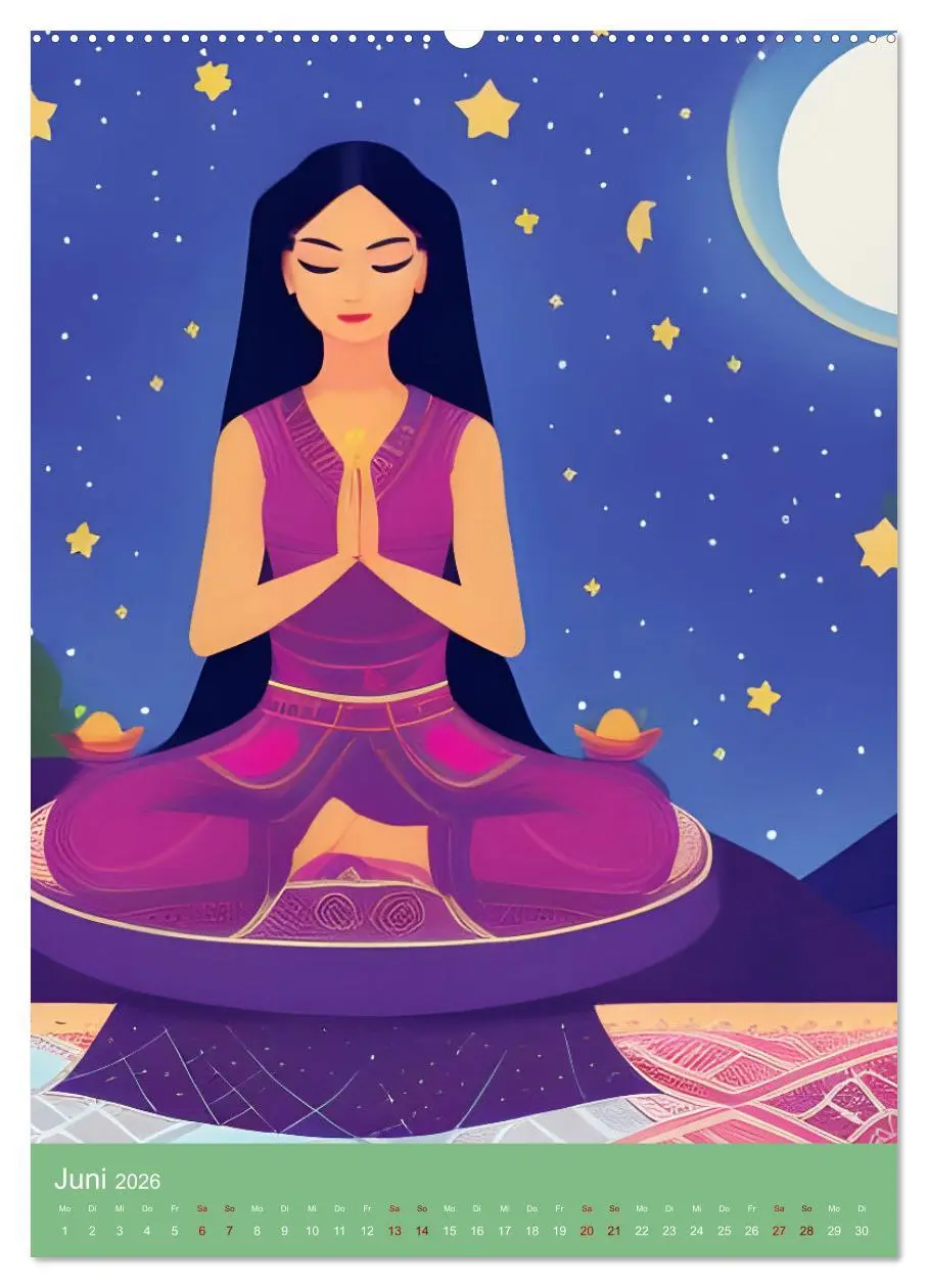 Bild: 9783516598865 | Meditation verbindet (hochwertiger Premium Wandkalender 2026 DIN A2...