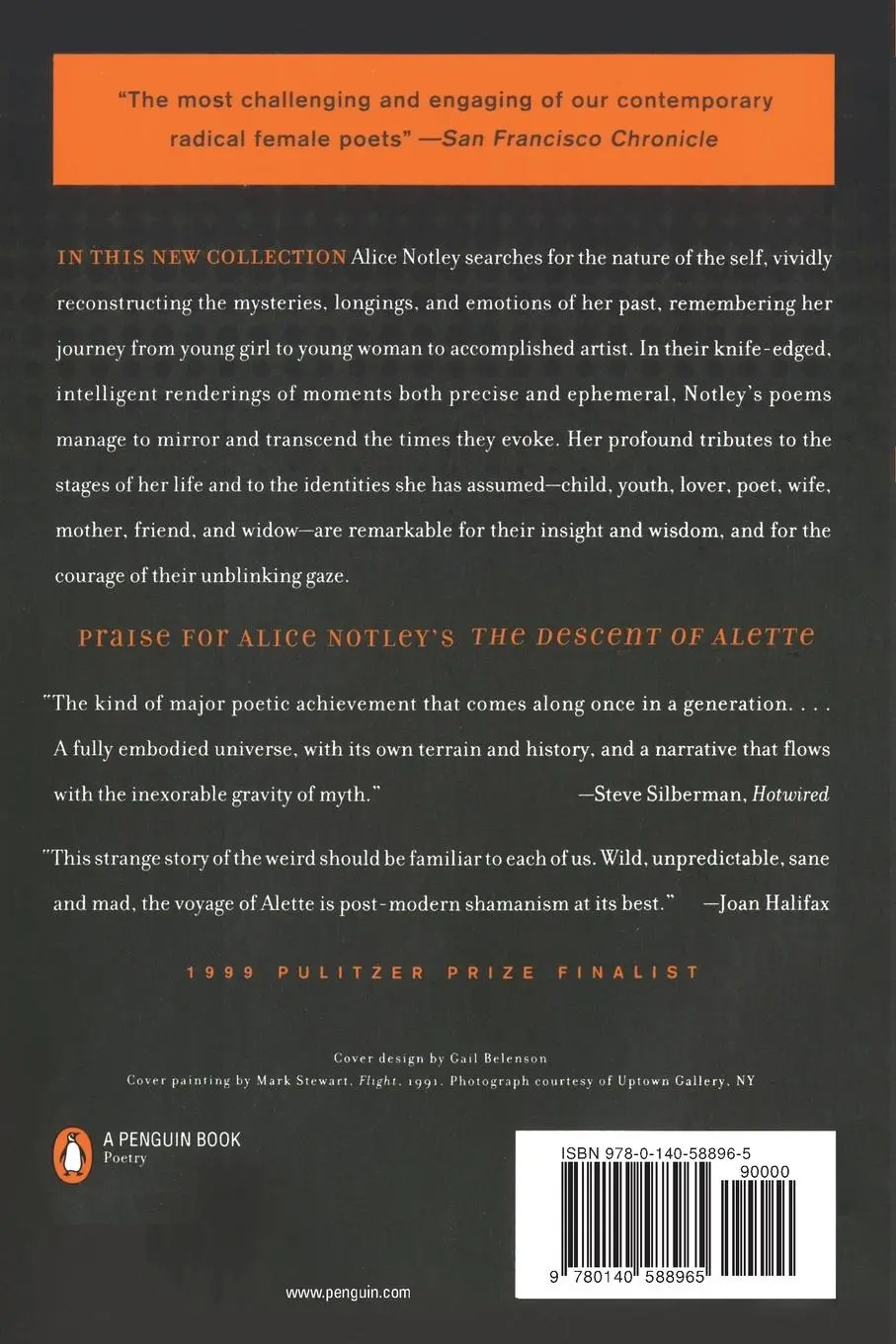Rückseite: 9780140588965 | Mysteries of Small Houses | Poems | Alice Notley | Taschenbuch | 1998
