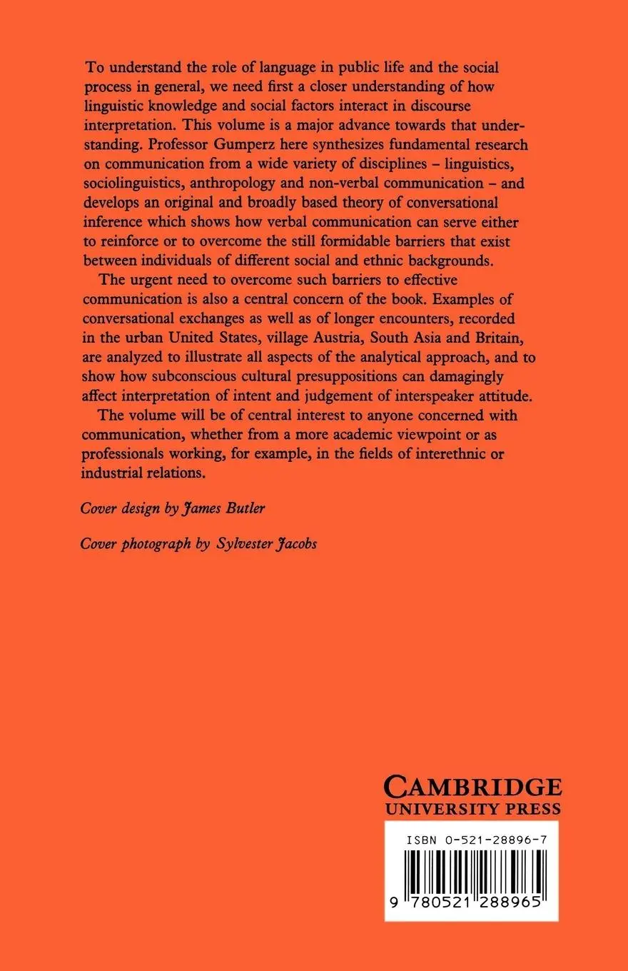 Rückseite: 9780521288965 | Discourse Strategies | John J. Gumperz | Taschenbuch | Englisch | 2002