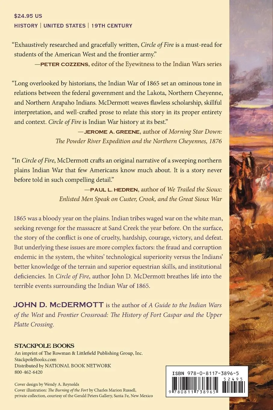 Rückseite: 9780811738965 | Circle of Fire | The Indian War of 1865 | John D. Mcdermott | Buch