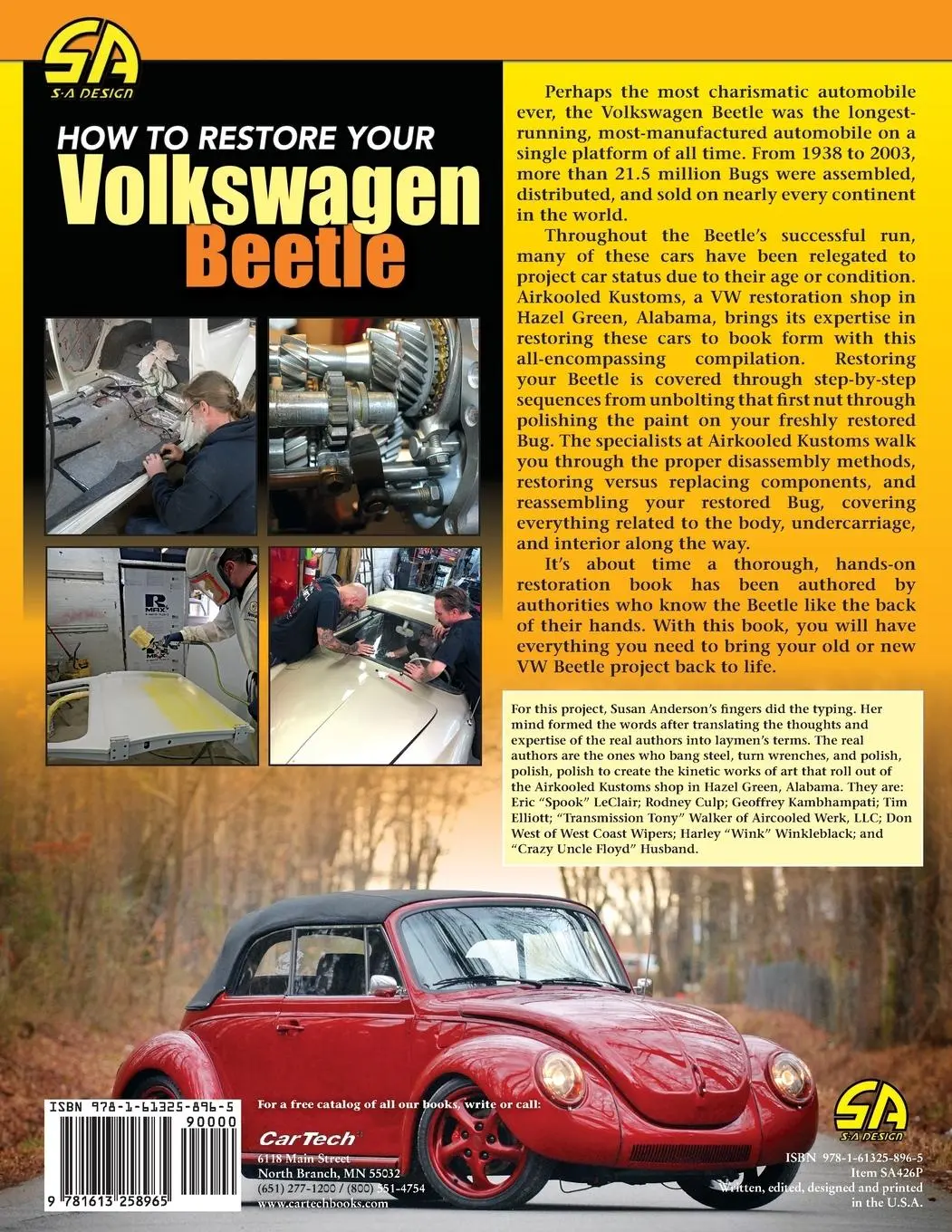 Rückseite: 9781613258965 | How To Restore Your Volkswagen Beetle | Eric LeClair | Taschenbuch