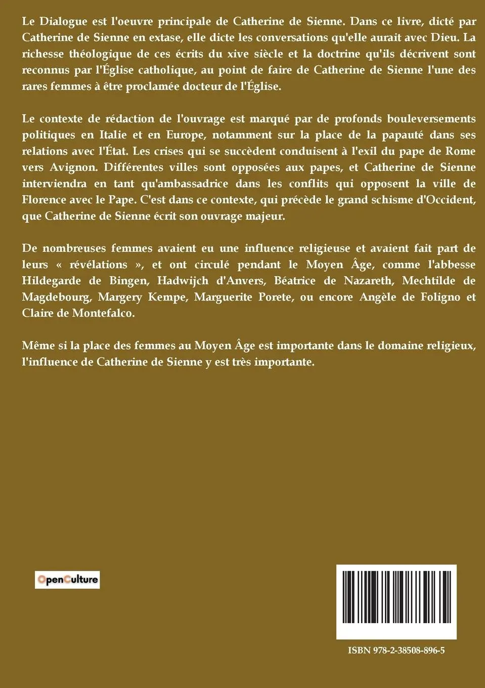 Rückseite: 9782385088965 | Conversations avec Dieu : Le Dialogue de Sainte Catherine de Sienne