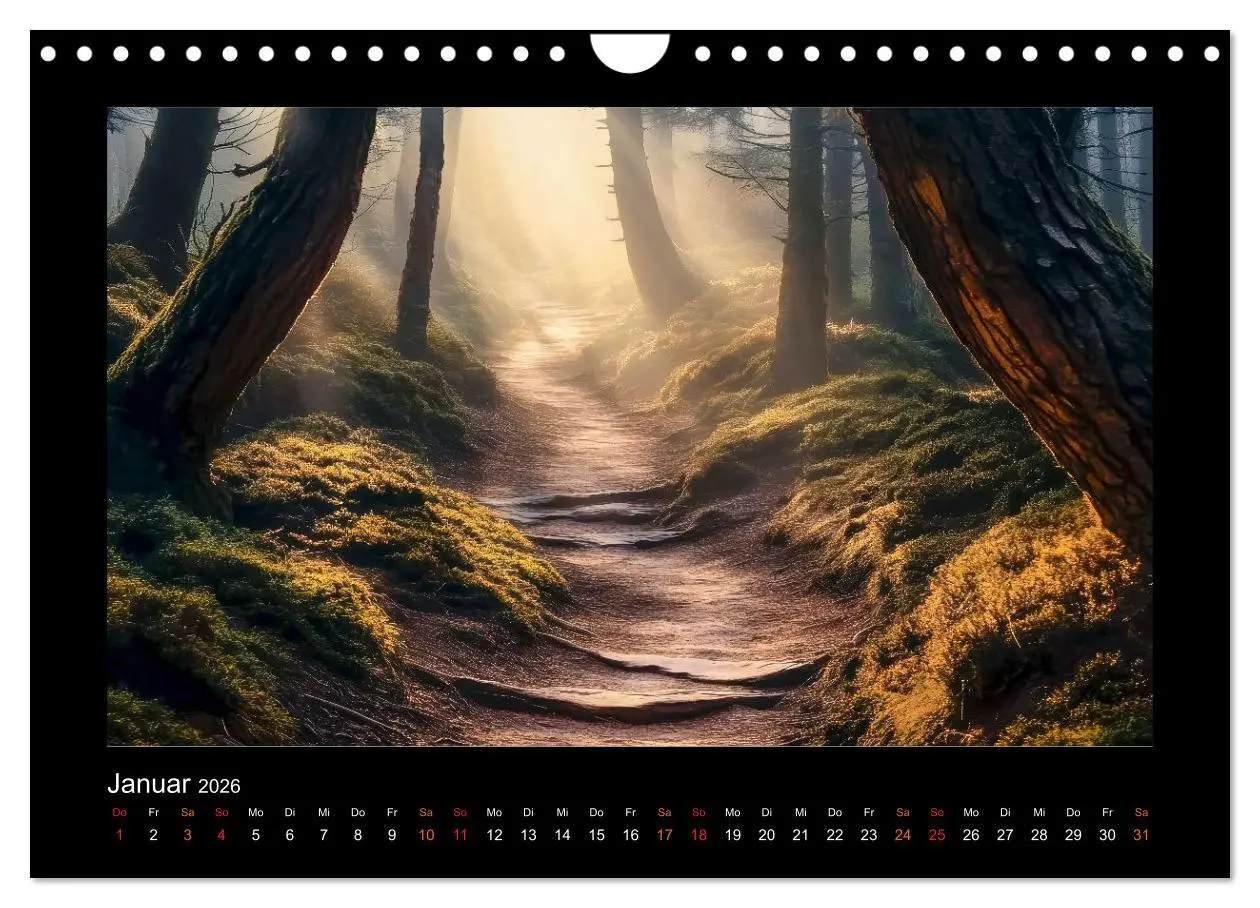 Bild: 9783457258965 | Geheimnisvolle Wege (Wandkalender 2026 DIN A4 quer), CALVENDO...