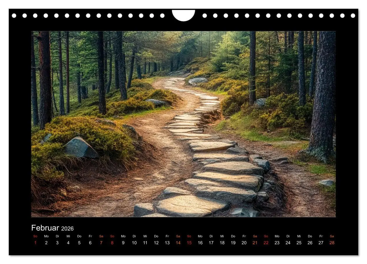 Bild: 9783457258965 | Geheimnisvolle Wege (Wandkalender 2026 DIN A4 quer), CALVENDO...