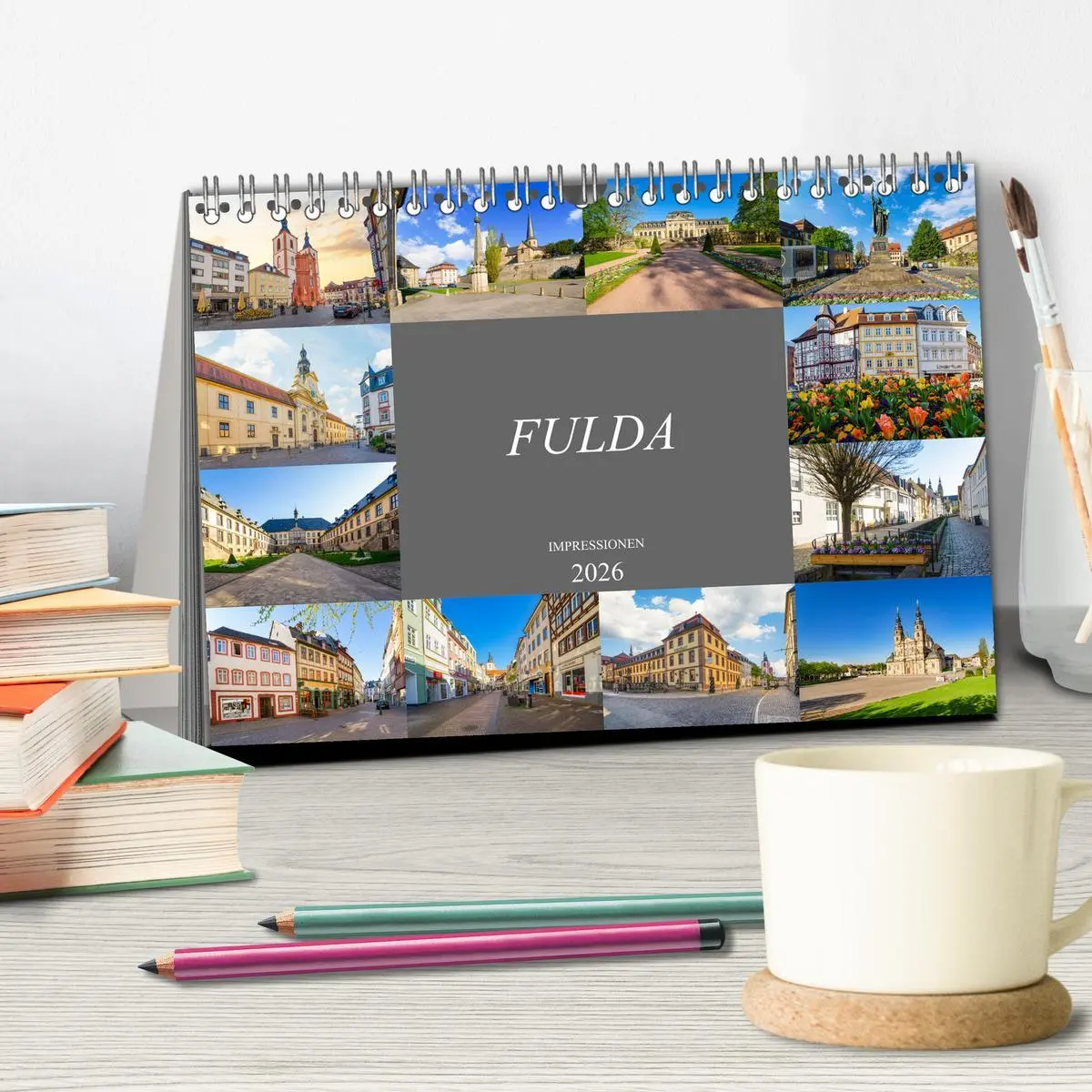 Bild: 9783457638965 | Fulda Impressionen (Tischkalender 2026 DIN A5 quer), CALVENDO...