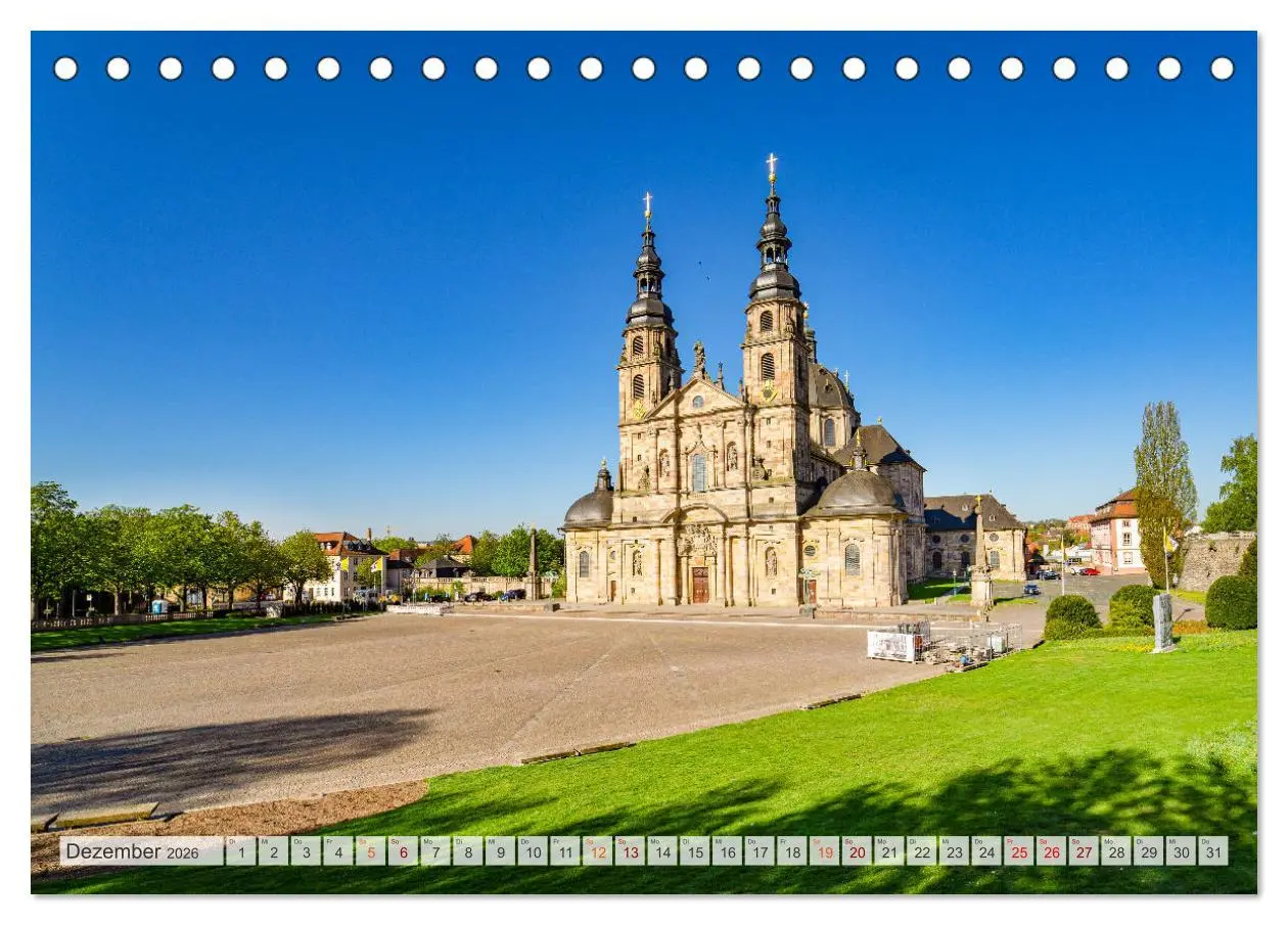 Bild: 9783457638965 | Fulda Impressionen (Tischkalender 2026 DIN A5 quer), CALVENDO...
