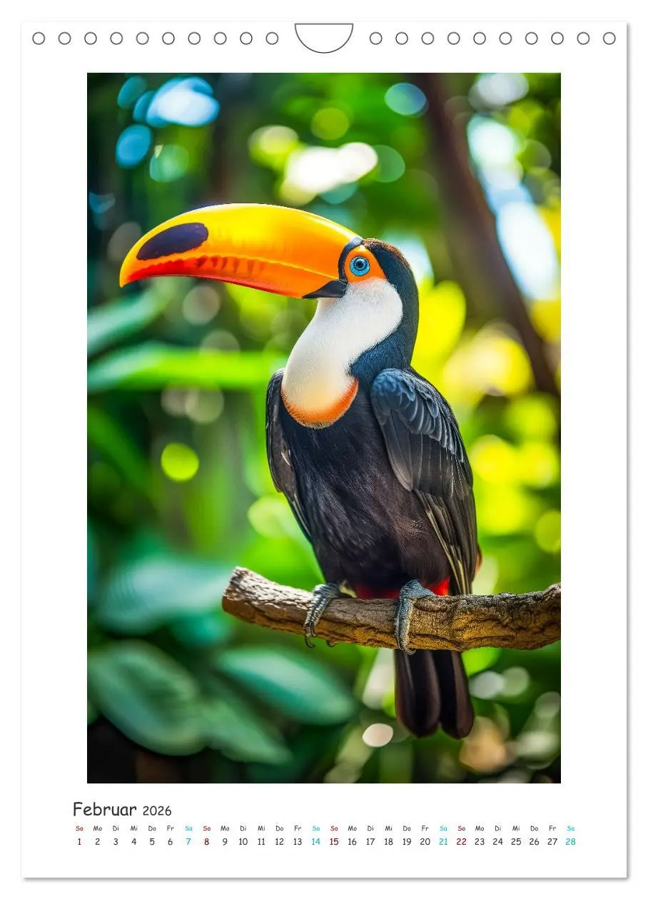 Bild: 9783516278965 | Exotische Schönheiten - prächtig bunte Vögel (Wandkalender 2026 DIN...