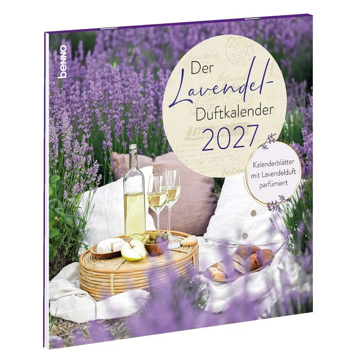 Bild: 9783746268965 | Der Lavendel-Duftkalender 2027 | Mit Lavendelduft parfümiert | 12 S.