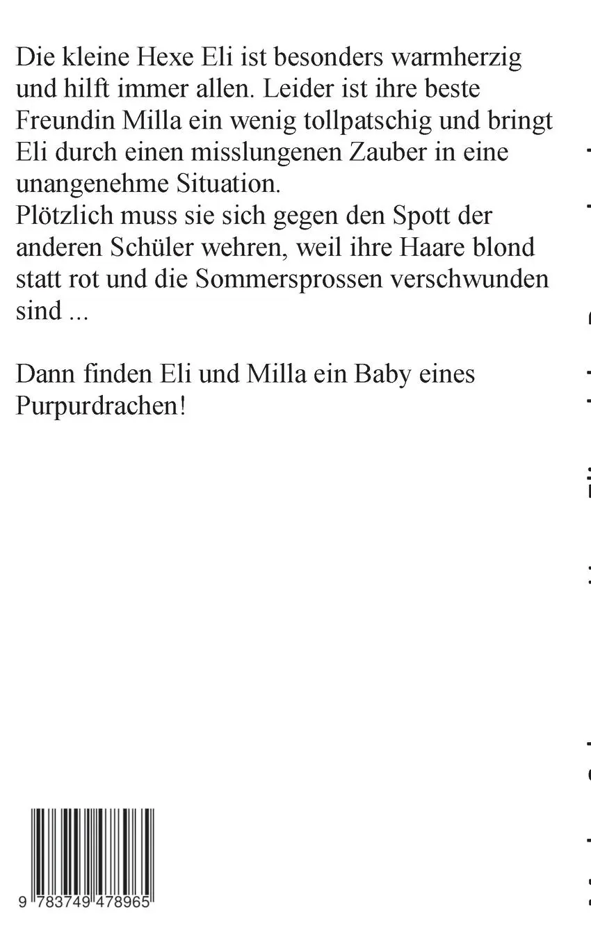 Rückseite: 9783749478965 | Hexe Eli und der Purpurdrache | Markus Salomon | Taschenbuch | 152 S.