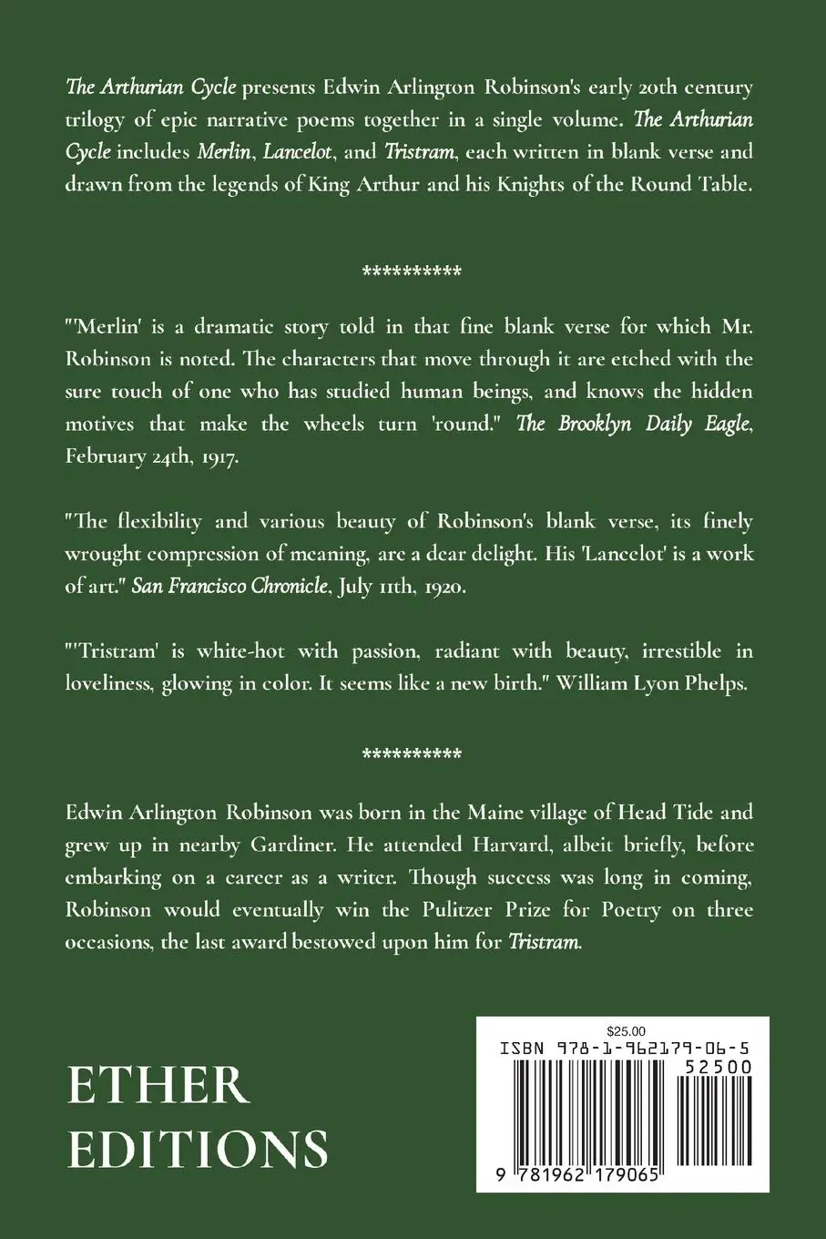 Rückseite: 9781962179065 | THE ARTHURIAN CYCLE | Merlin Lancelot Tristram | Robinson | Buch