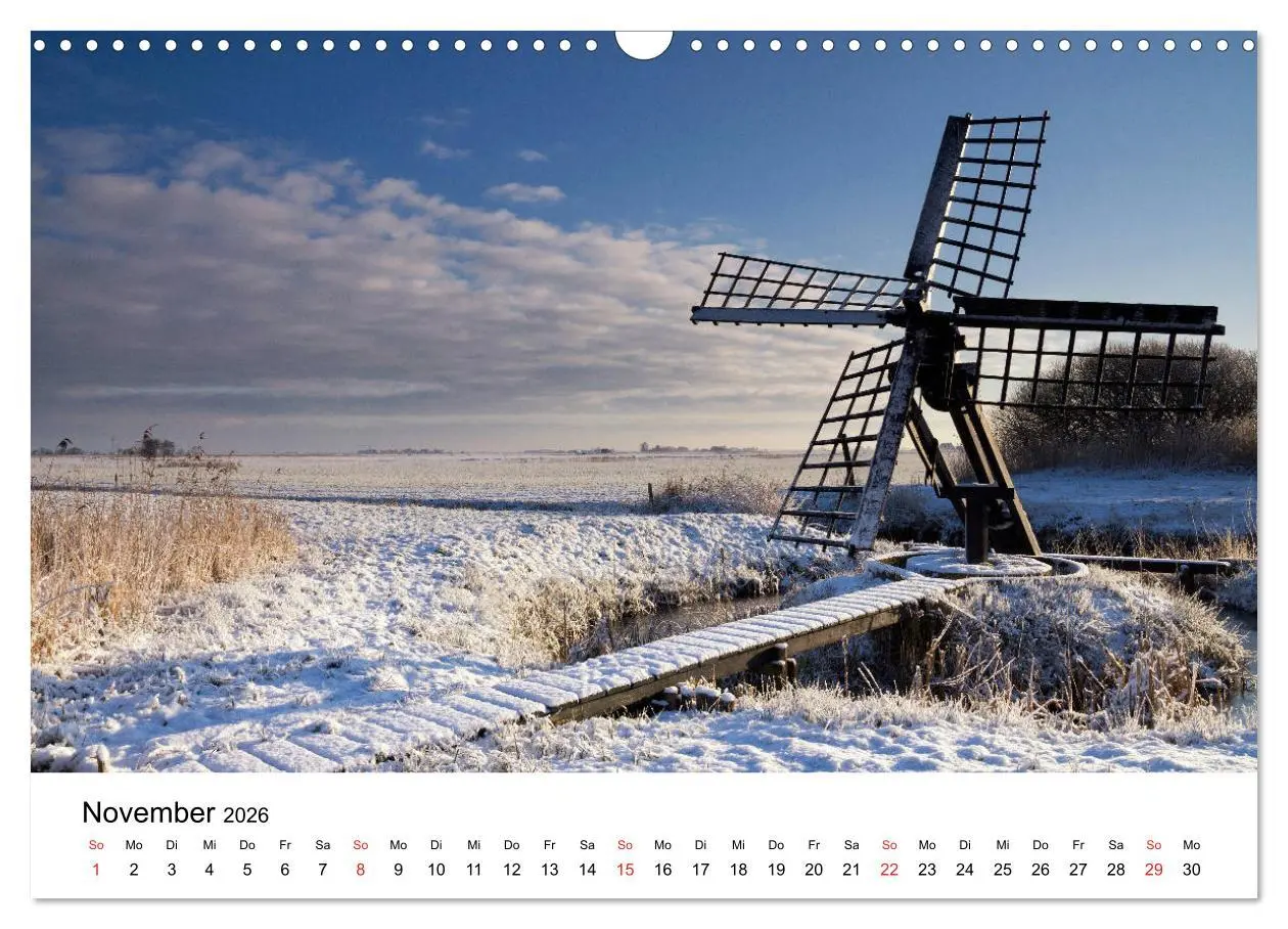 Bild: 9783457909065 | DIE SCHÖNSTEN WINDMÜHLEN IN HOLLAND 2026 (Wandkalender 2026 DIN A3...