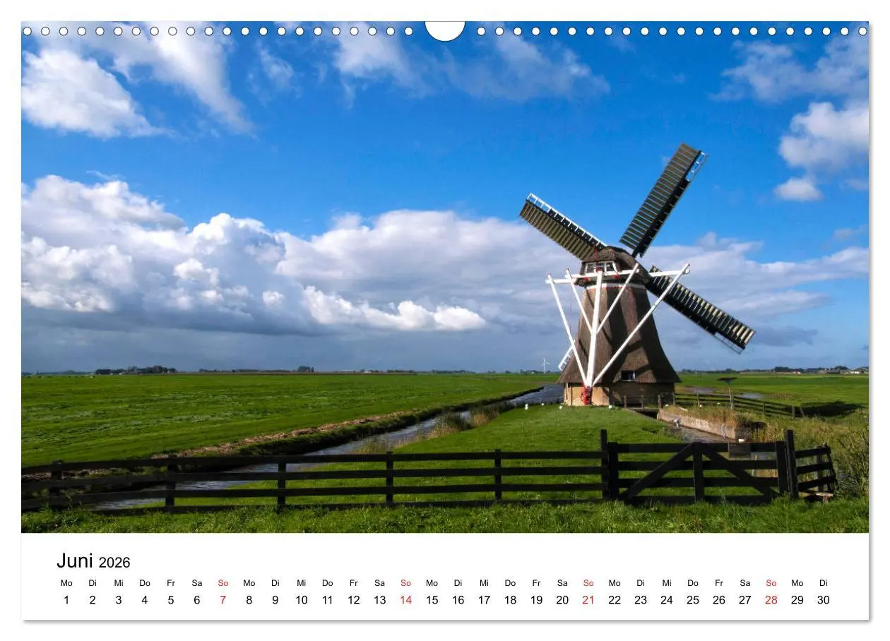 Bild: 9783457909065 | DIE SCHÖNSTEN WINDMÜHLEN IN HOLLAND 2026 (Wandkalender 2026 DIN A3...