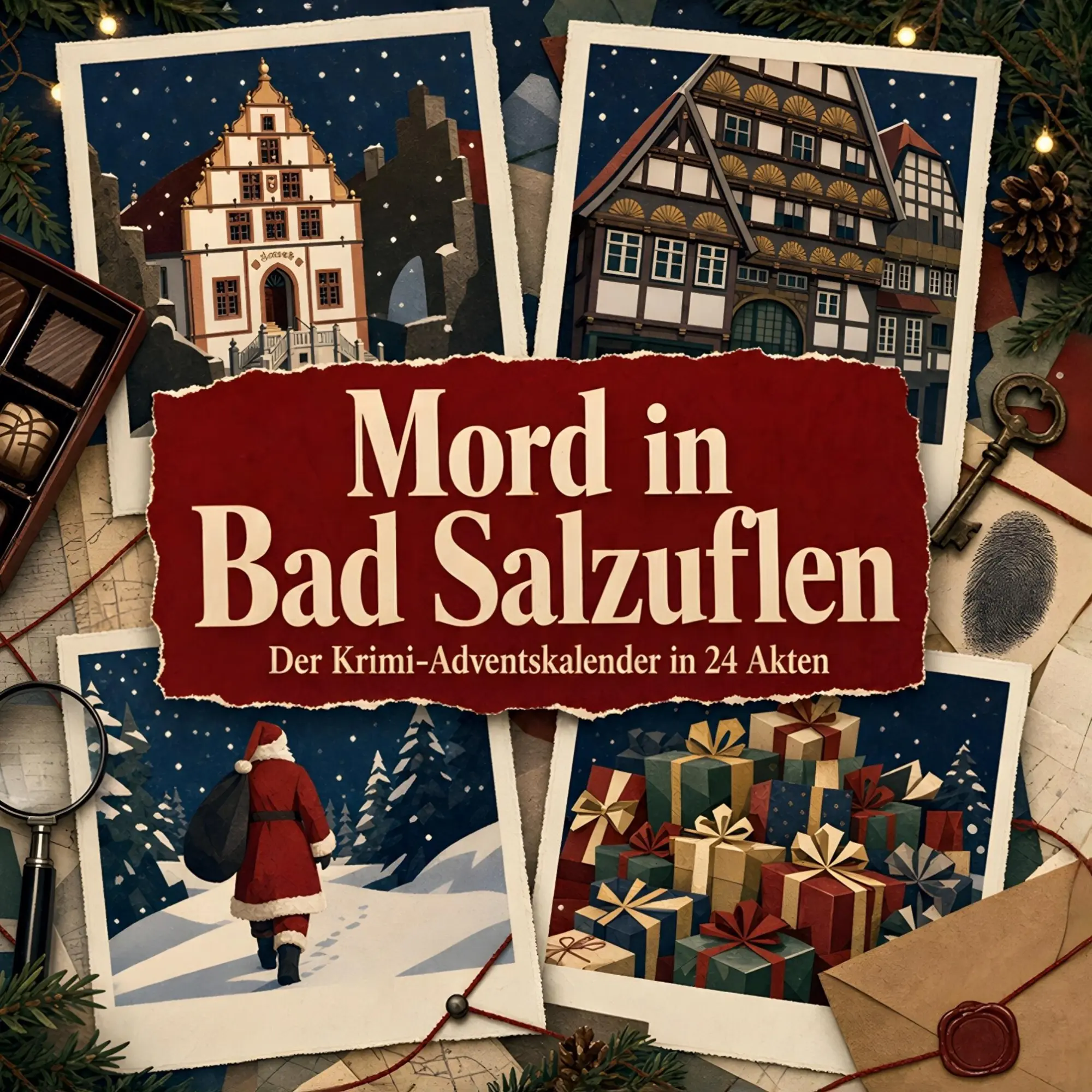 Cover: 9783696119065 | Mord in Bad Salzuflen | Der Krimi-Adventskalender in 24 Akten | Buch