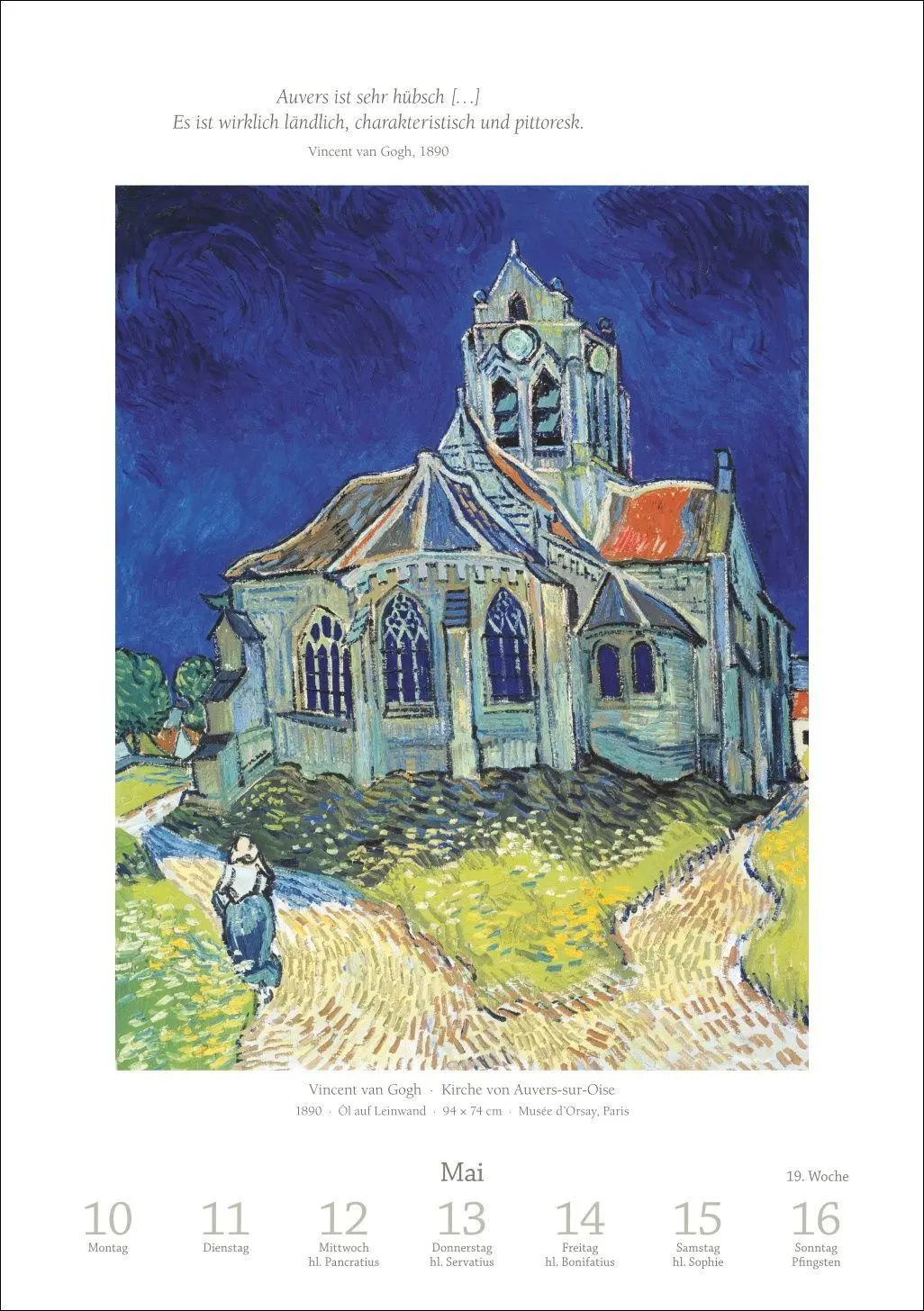 Bild: 9783840039065 | Kunst Wochen-Kulturkalender 2027 - 53 Meisterwerke der Malerei | 54 S.