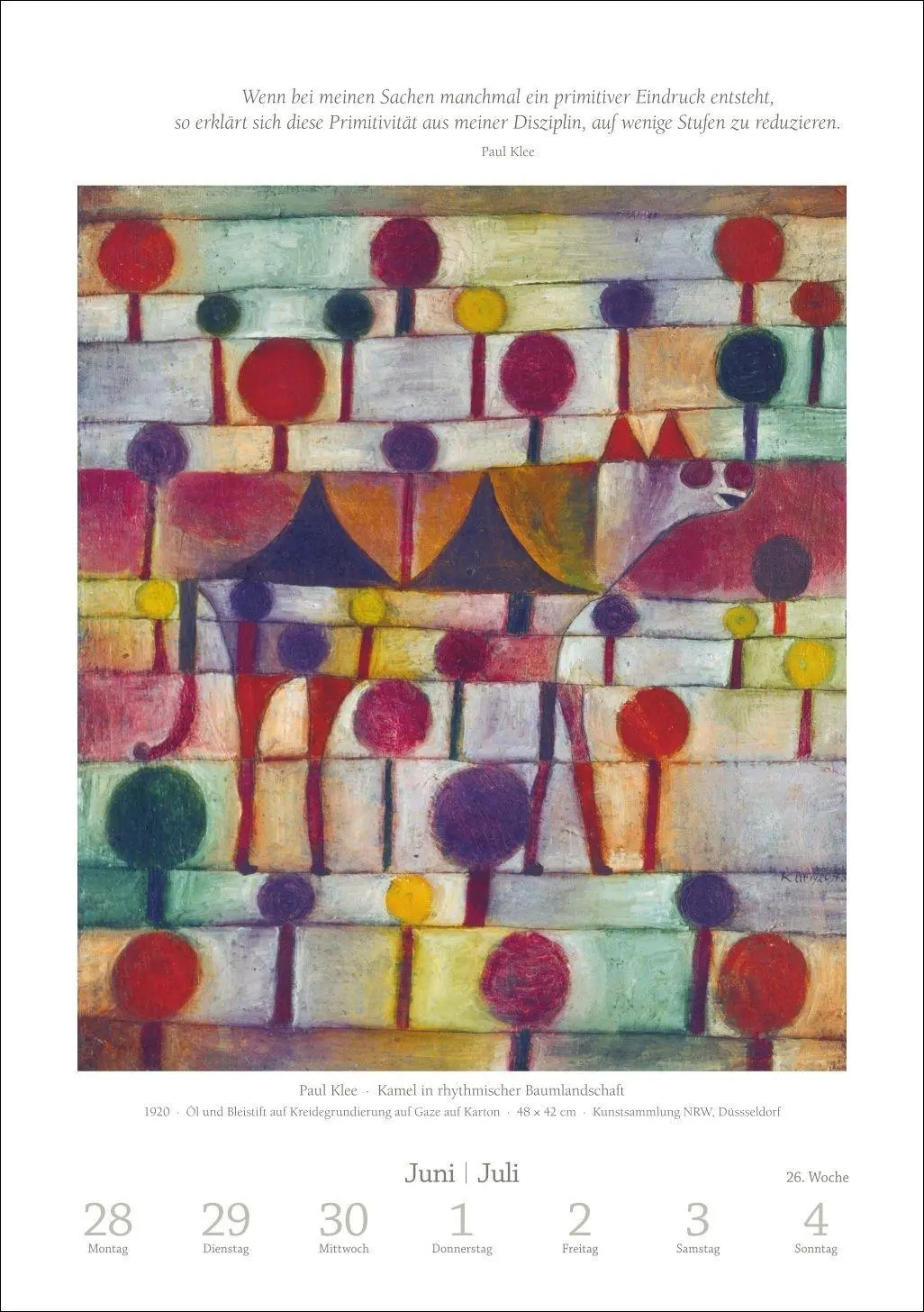 Bild: 9783840039065 | Kunst Wochen-Kulturkalender 2027 - 53 Meisterwerke der Malerei | 54 S.