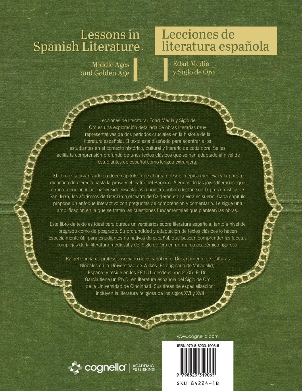 Rückseite: 9798823319065 | Lessons in Spanish Literature/Lecciones de literatura | Rafael Garcia