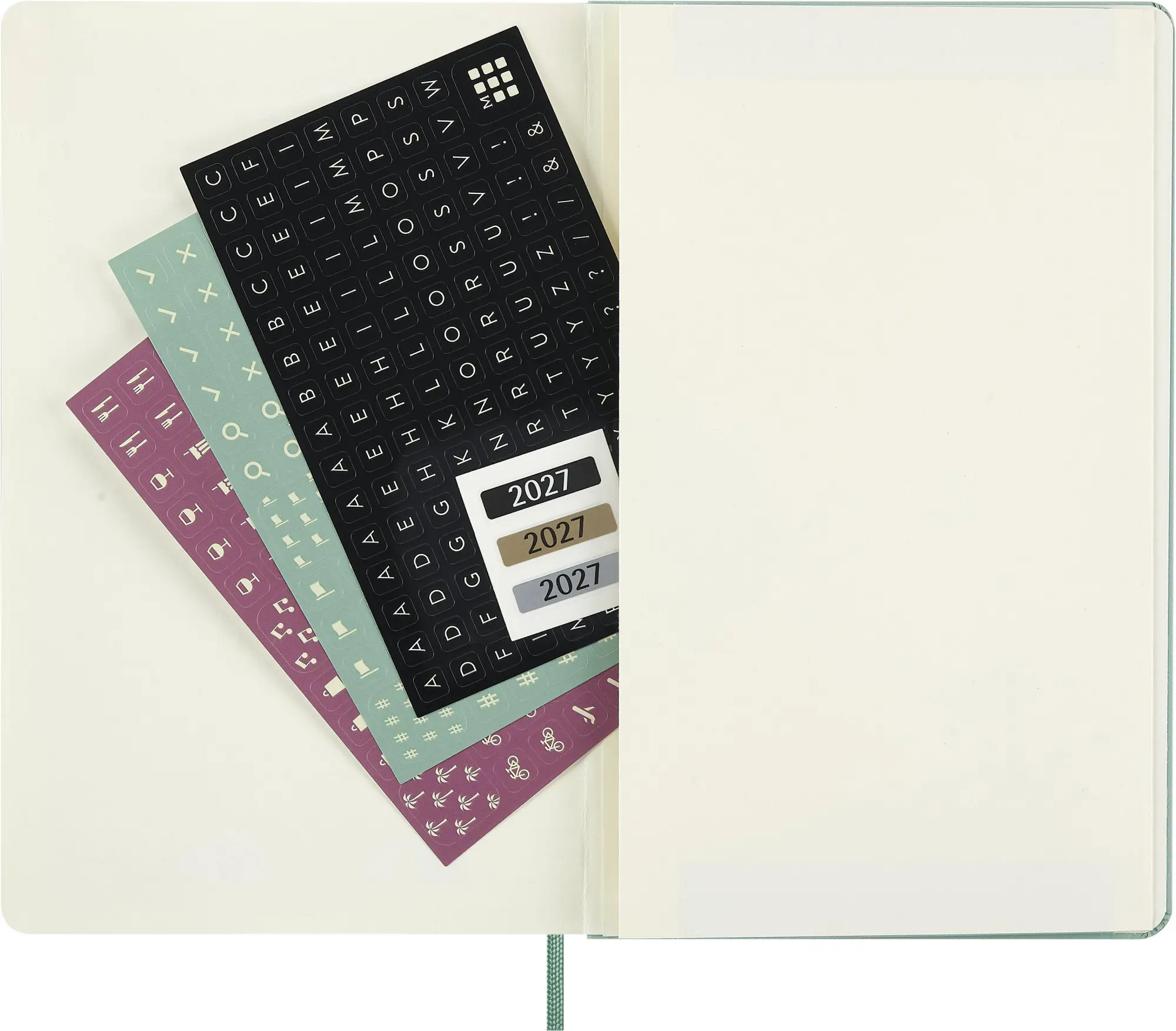 Bild: 8056999279165 | Moleskine 12 Monate Wochen Notizkal. 27 A5 Geb Grün | Buch | 144 S.