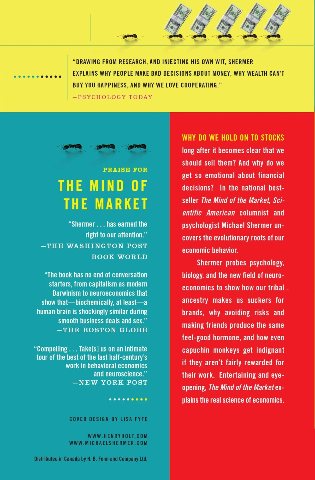 Rückseite: 9780805089165 | The Mind of the Market | Michael Shermer | Taschenbuch | Englisch