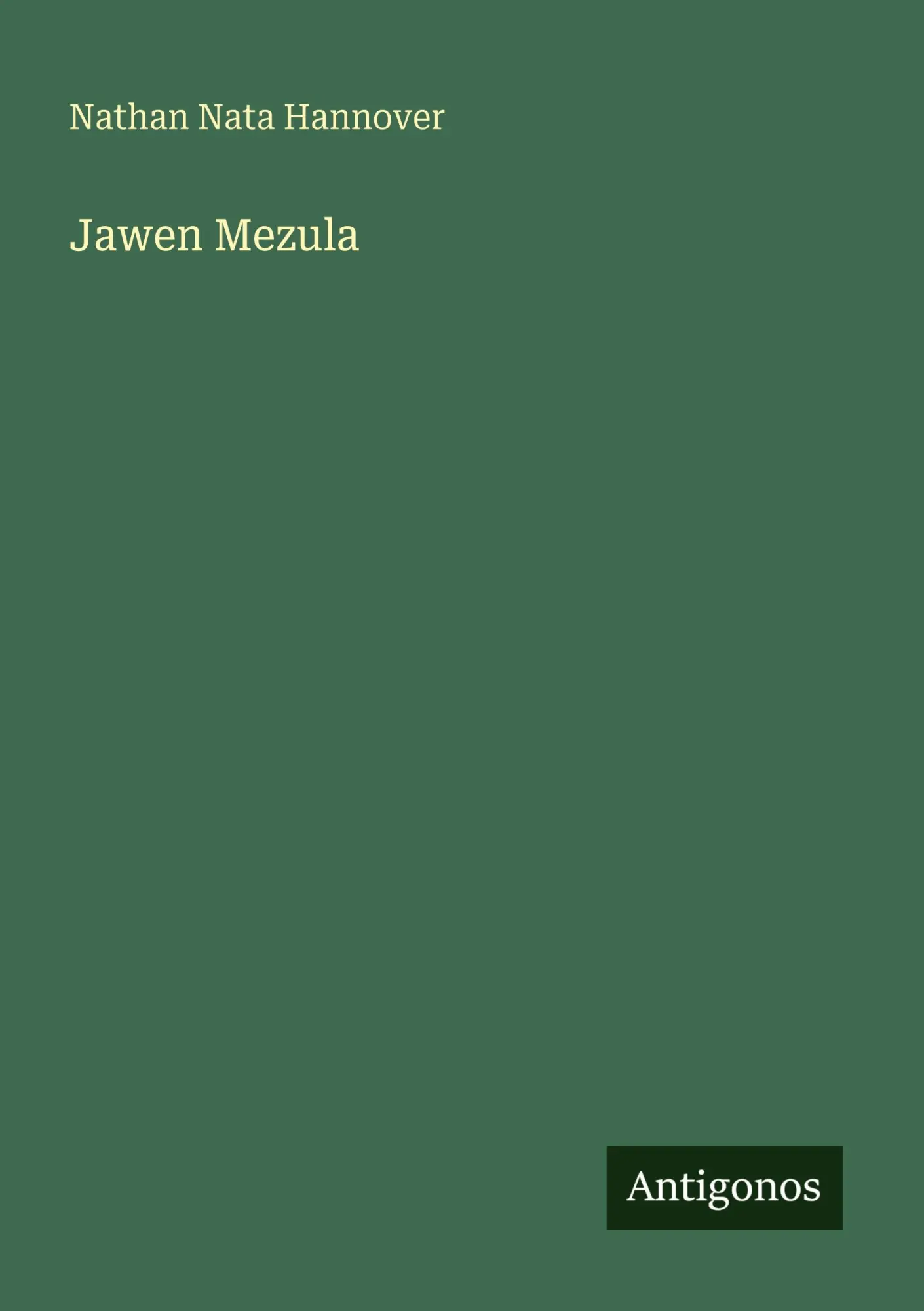 Cover: 9783386169165 | Jawen Mezula | Nathan Nata Hannover | Taschenbuch | Deutsch | 2025
