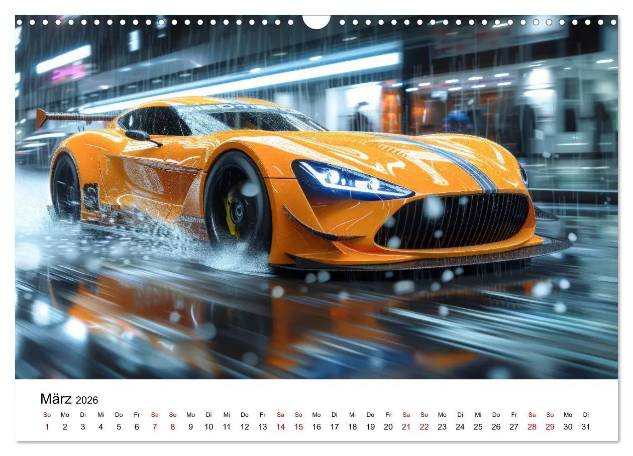 Bild: 9783457439265 | Schnelle Sportwagen (Wandkalender 2026 DIN A3 quer), CALVENDO...